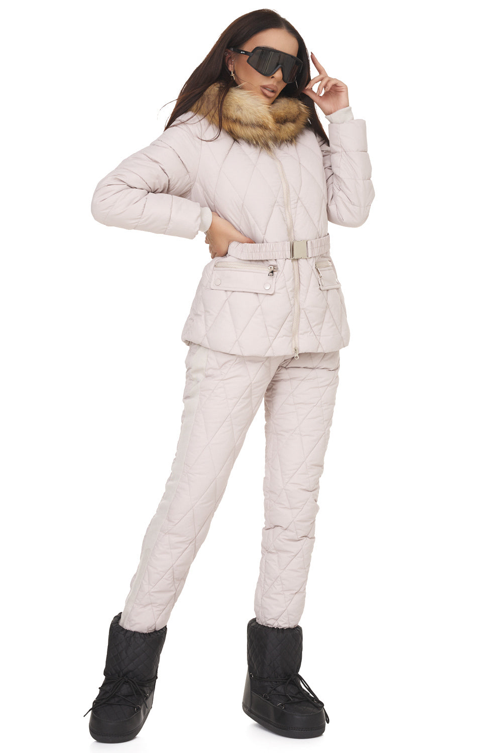 Tuta Invernale Beige da Donna di Zemidea Bogas