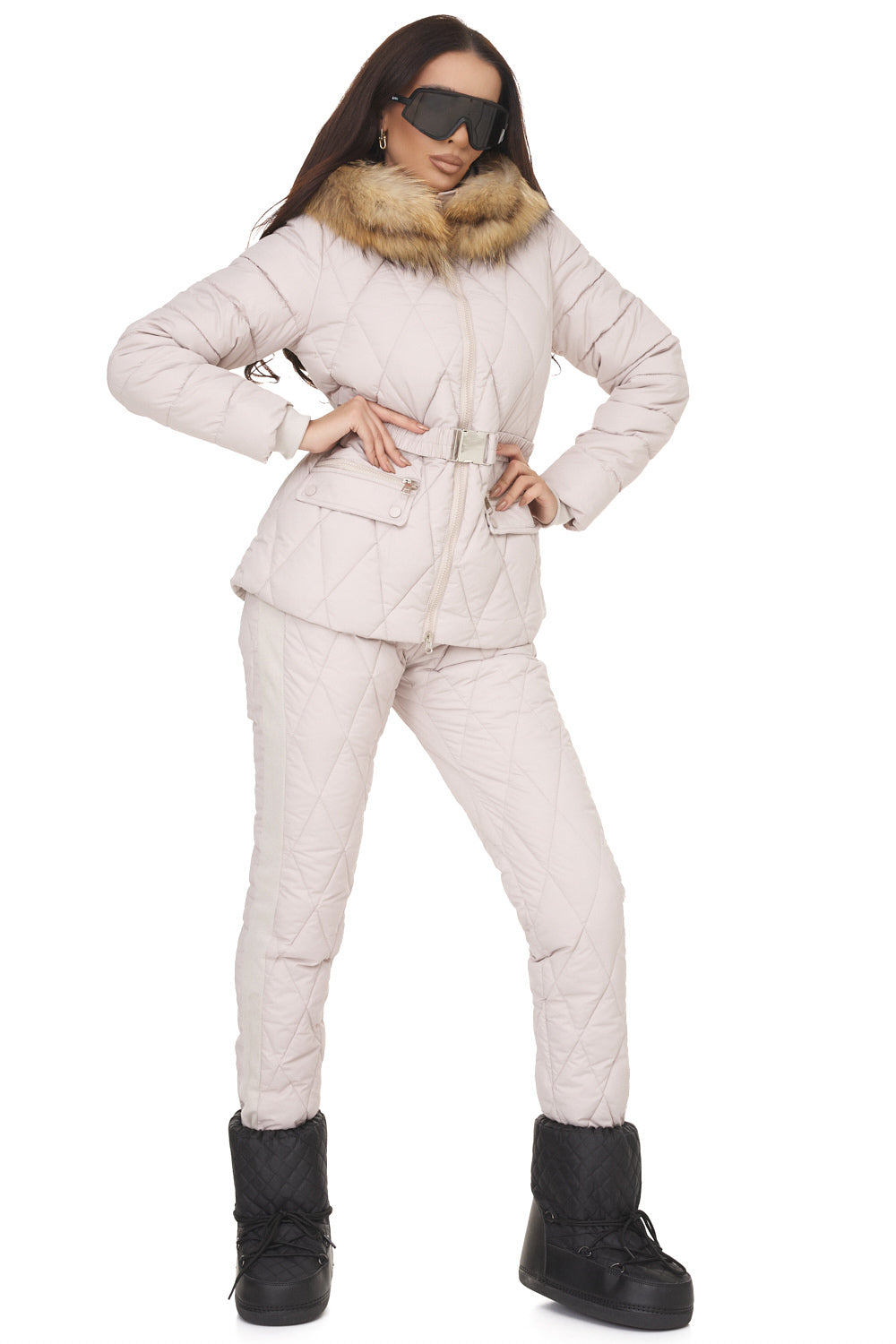 Tuta Invernale Beige da Donna di Zemidea Bogas