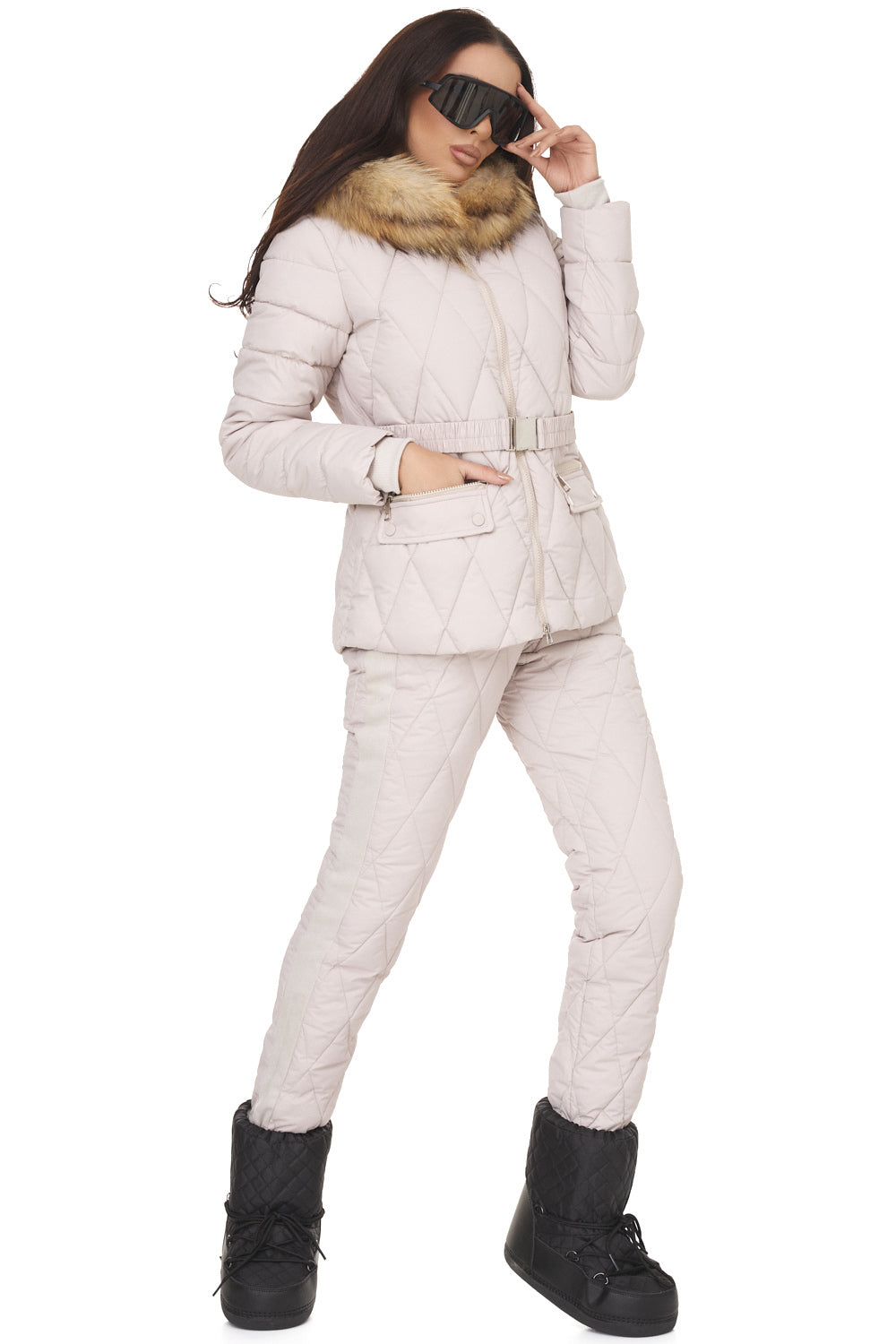 Tuta Invernale Beige da Donna di Zemidea Bogas