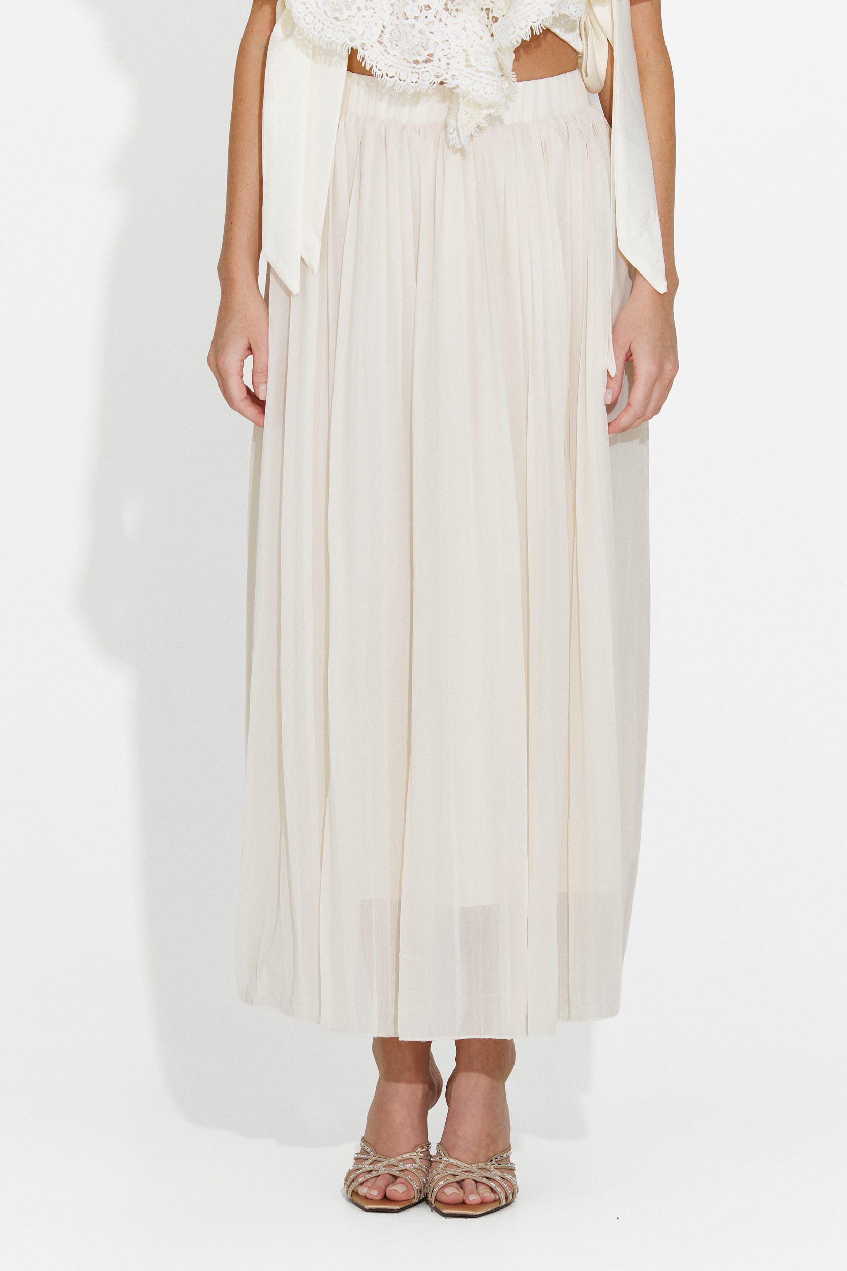 Gonna donna casual beige Jioana Bogas