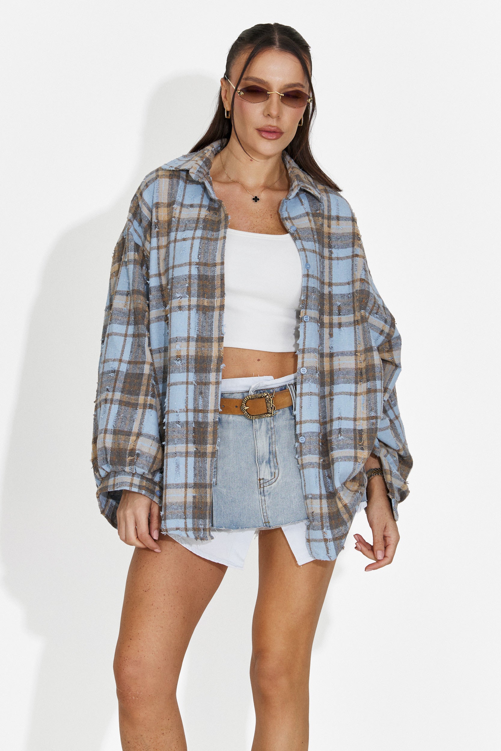 Gonna blu casual per donne di Iustina Bogas