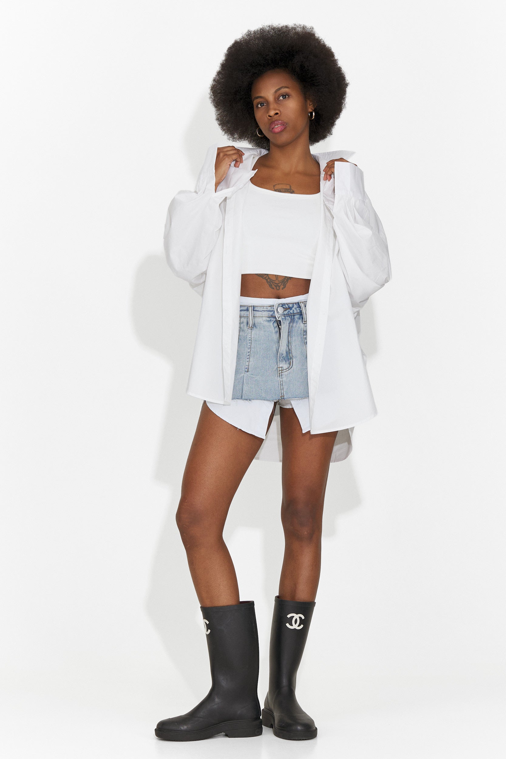 Gonna blu casual per donne di Iustina Bogas