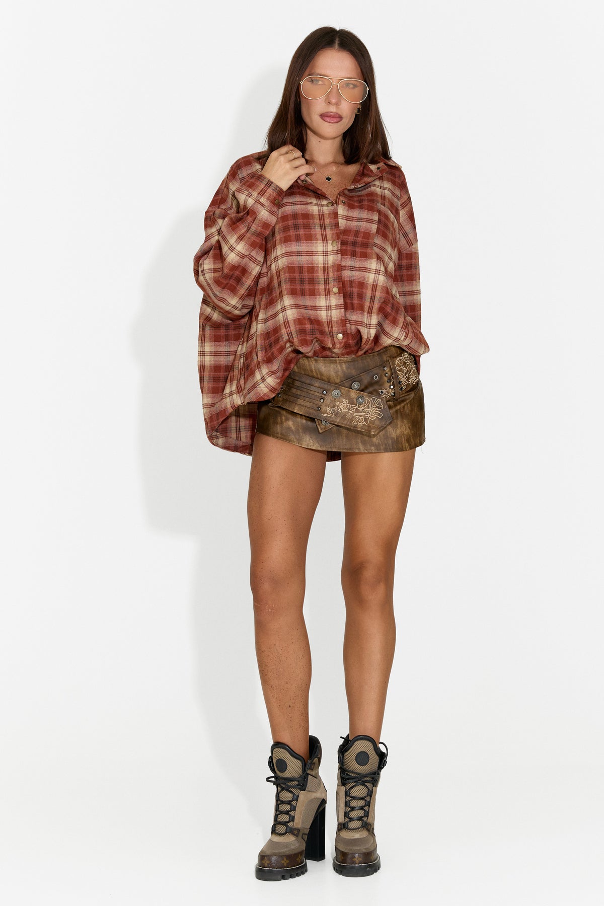 Gonna da donna casual marrone Versona Bogas