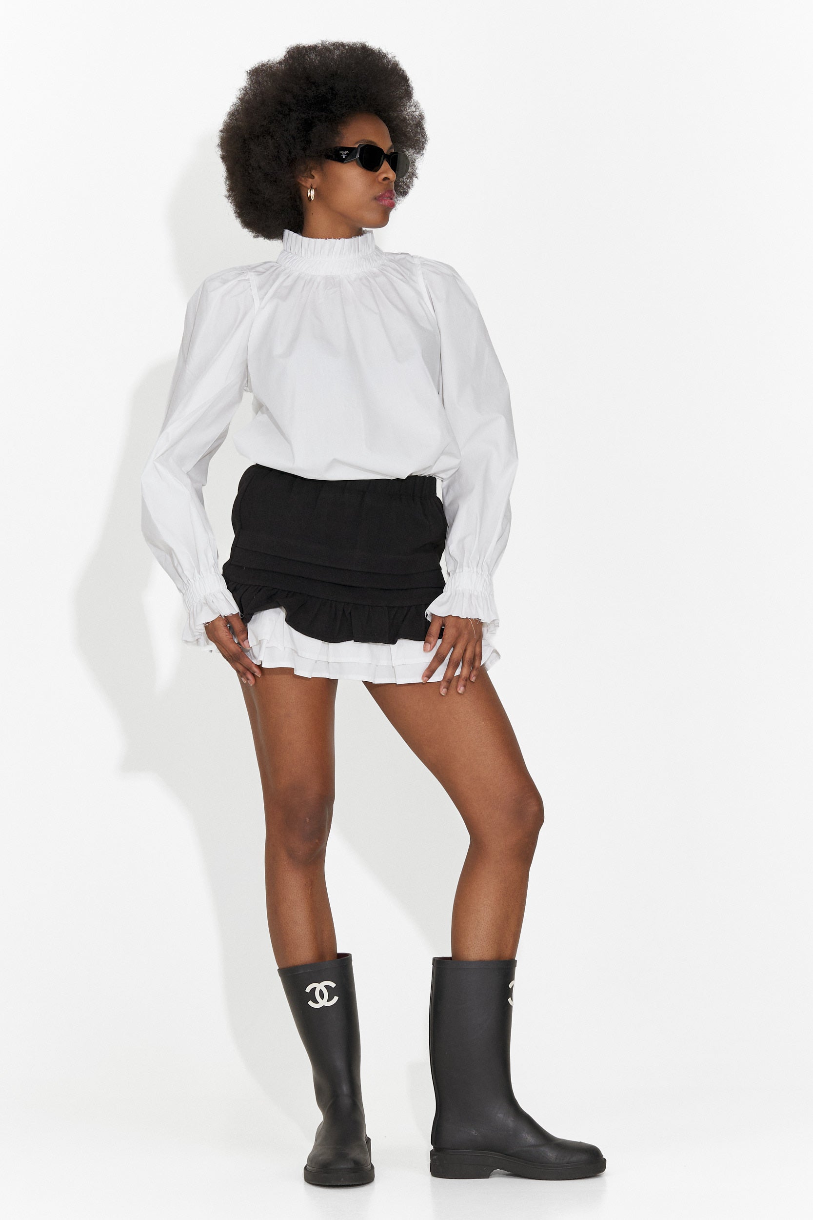 Gonna Casual Nera di Helenia Bogas per Donne