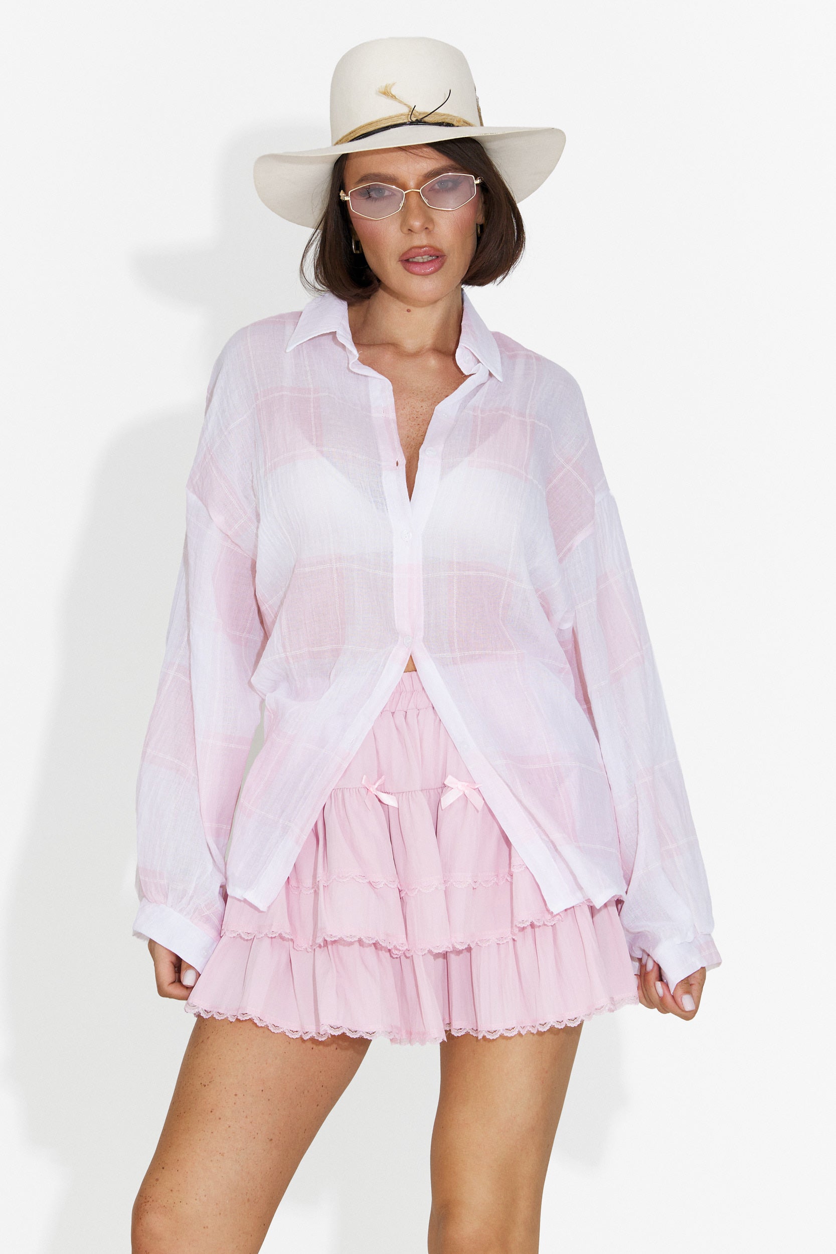 Gonna casual rosa per donne Ysucle Bogas