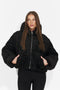 Geaca casual neagra Derenoena Bogas