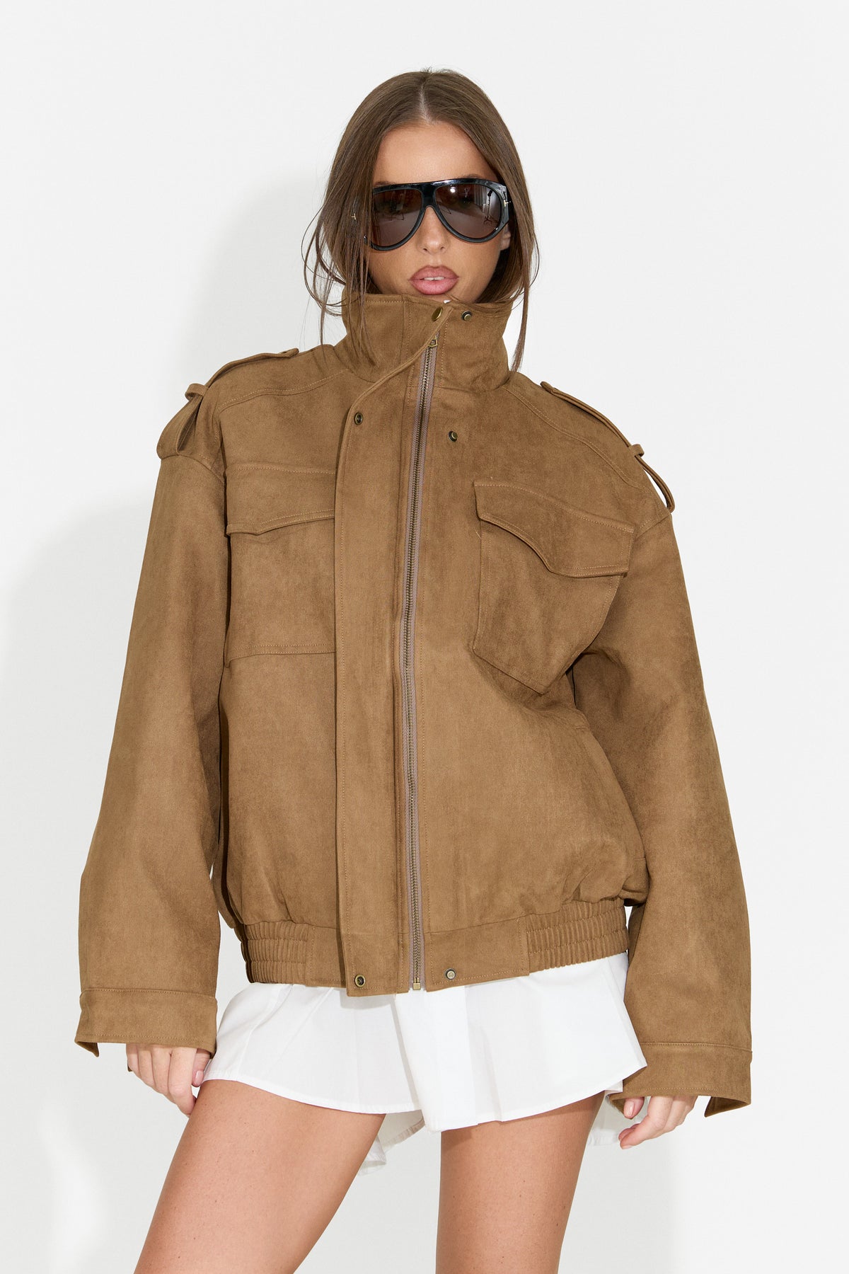 Giacca casual da donna beige Renoya Bogas