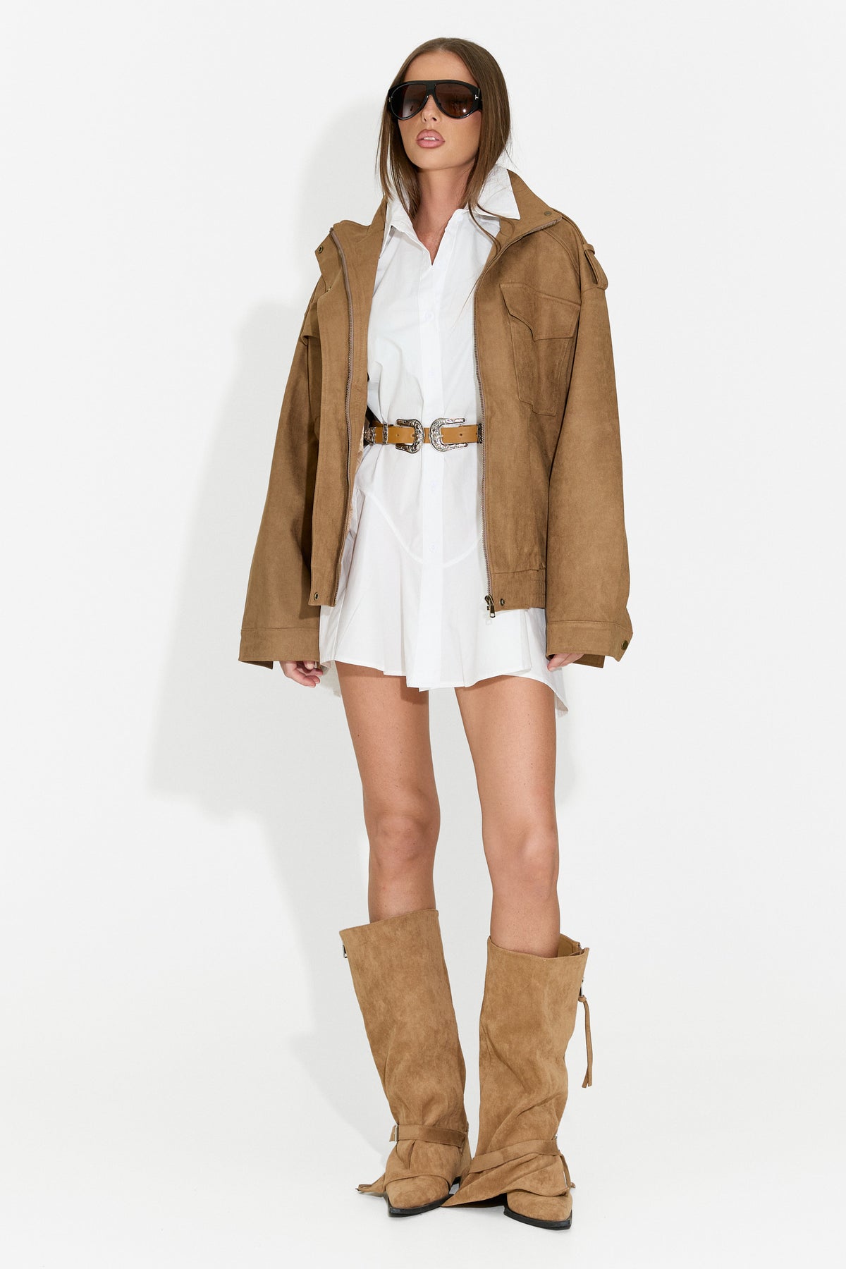 Giacca casual da donna beige Renoya Bogas