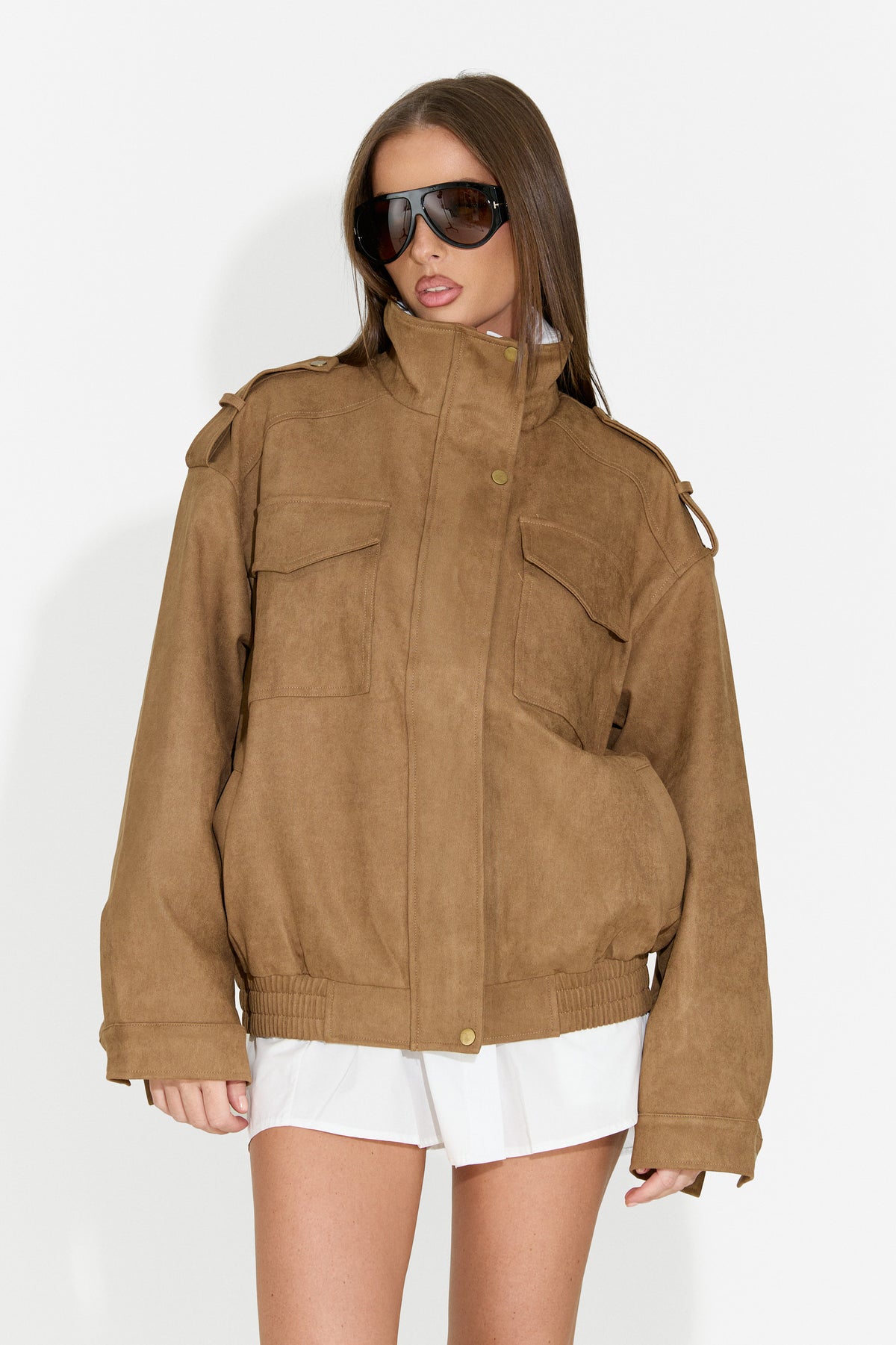 Giacca casual da donna beige Renoya Bogas