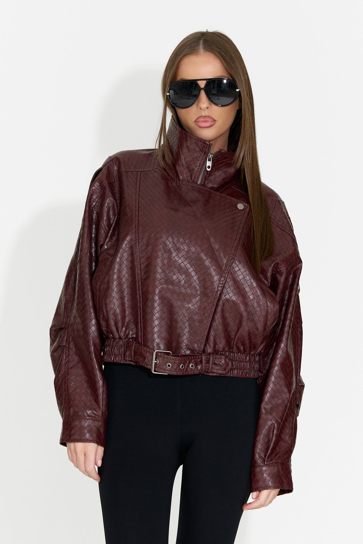 Giacca casual da donna bordeaux Gruroyena Bogas