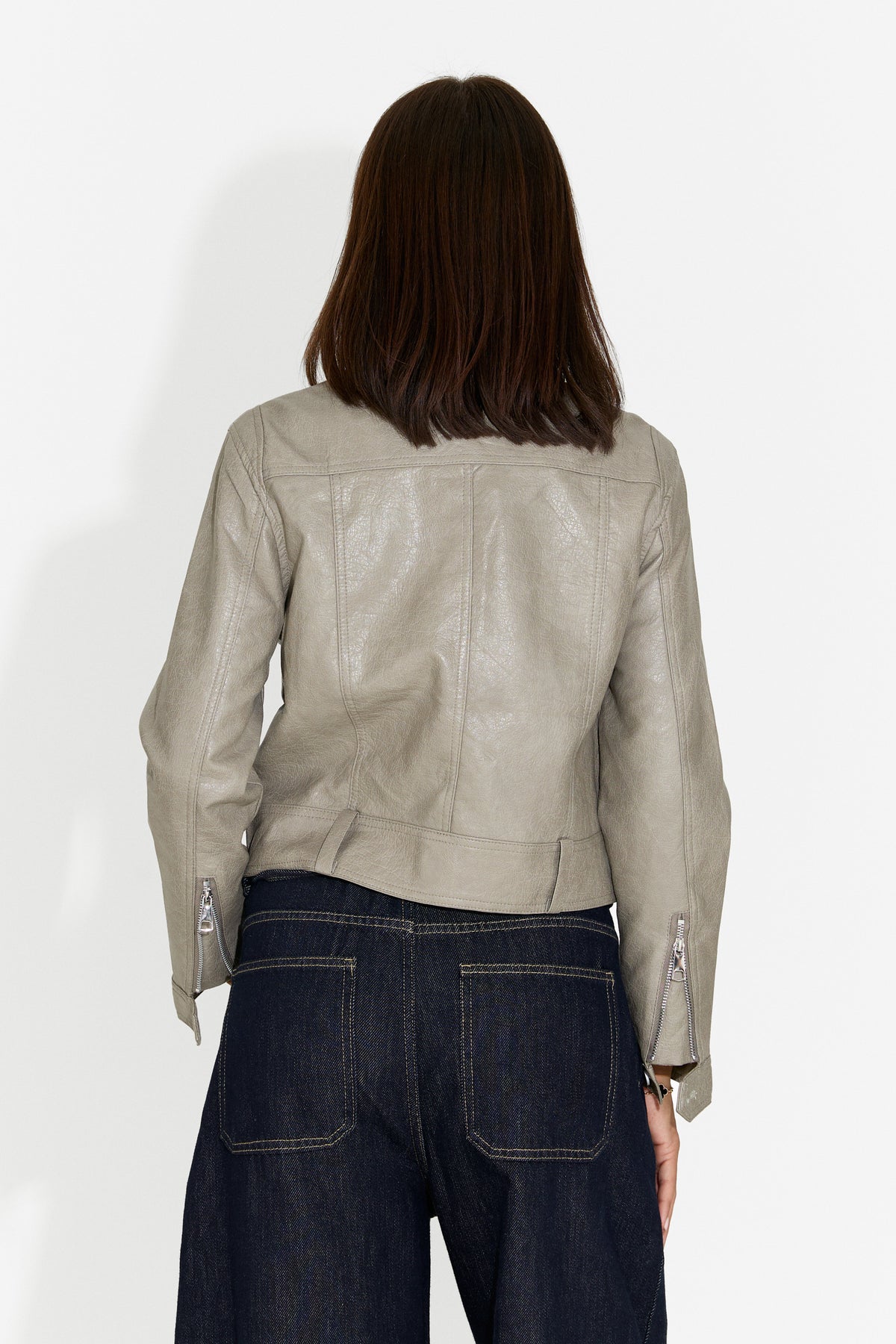 Giacca casual da donna grigia Muvoeria Bogas