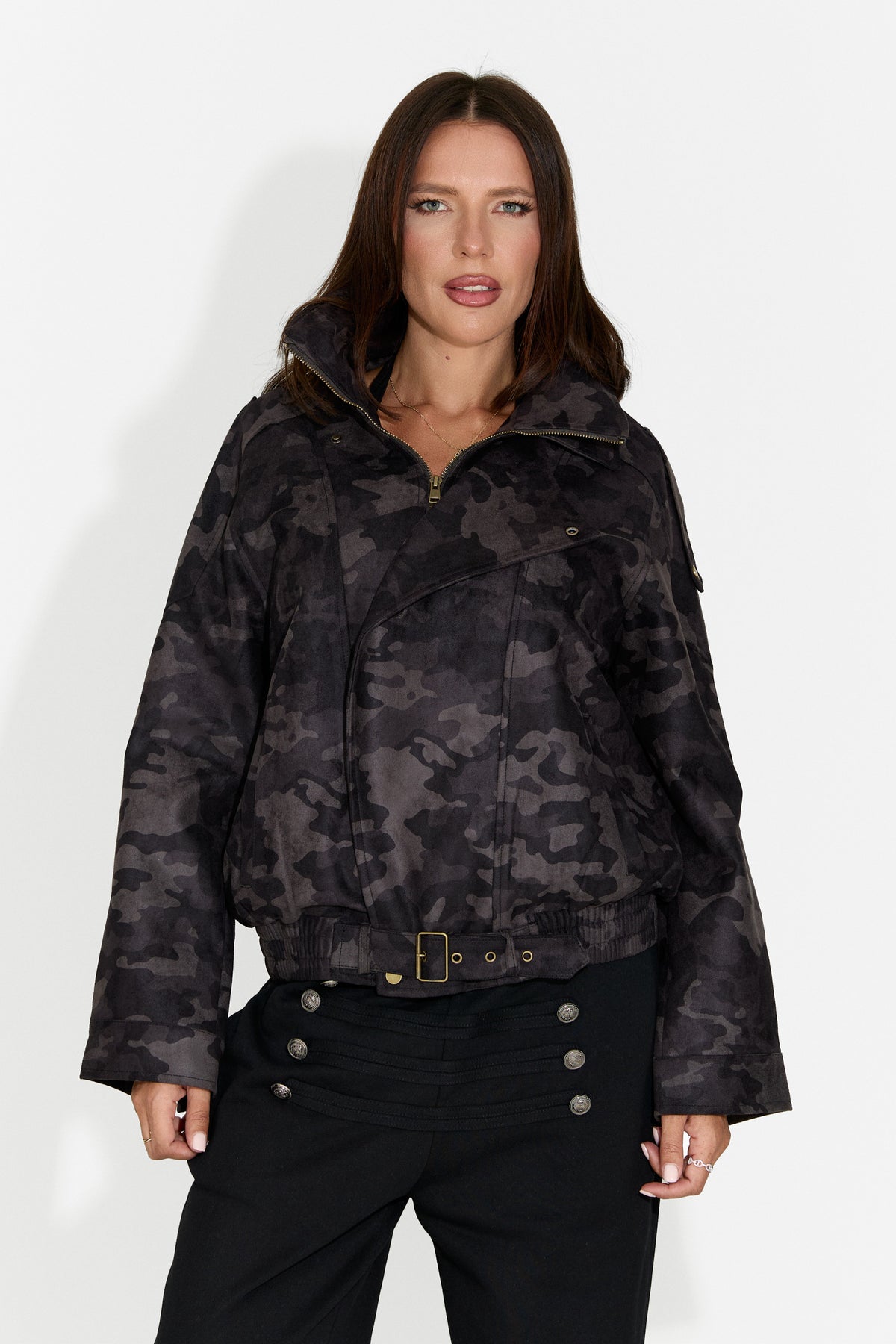 Giacca casual da donna grigia Tusieia Bogas
