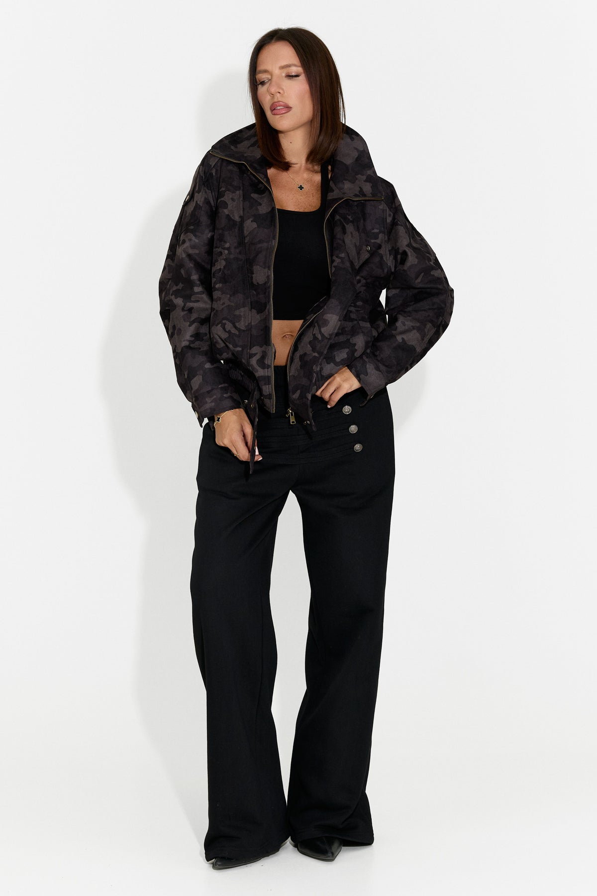 Giacca casual da donna grigia Tusieia Bogas