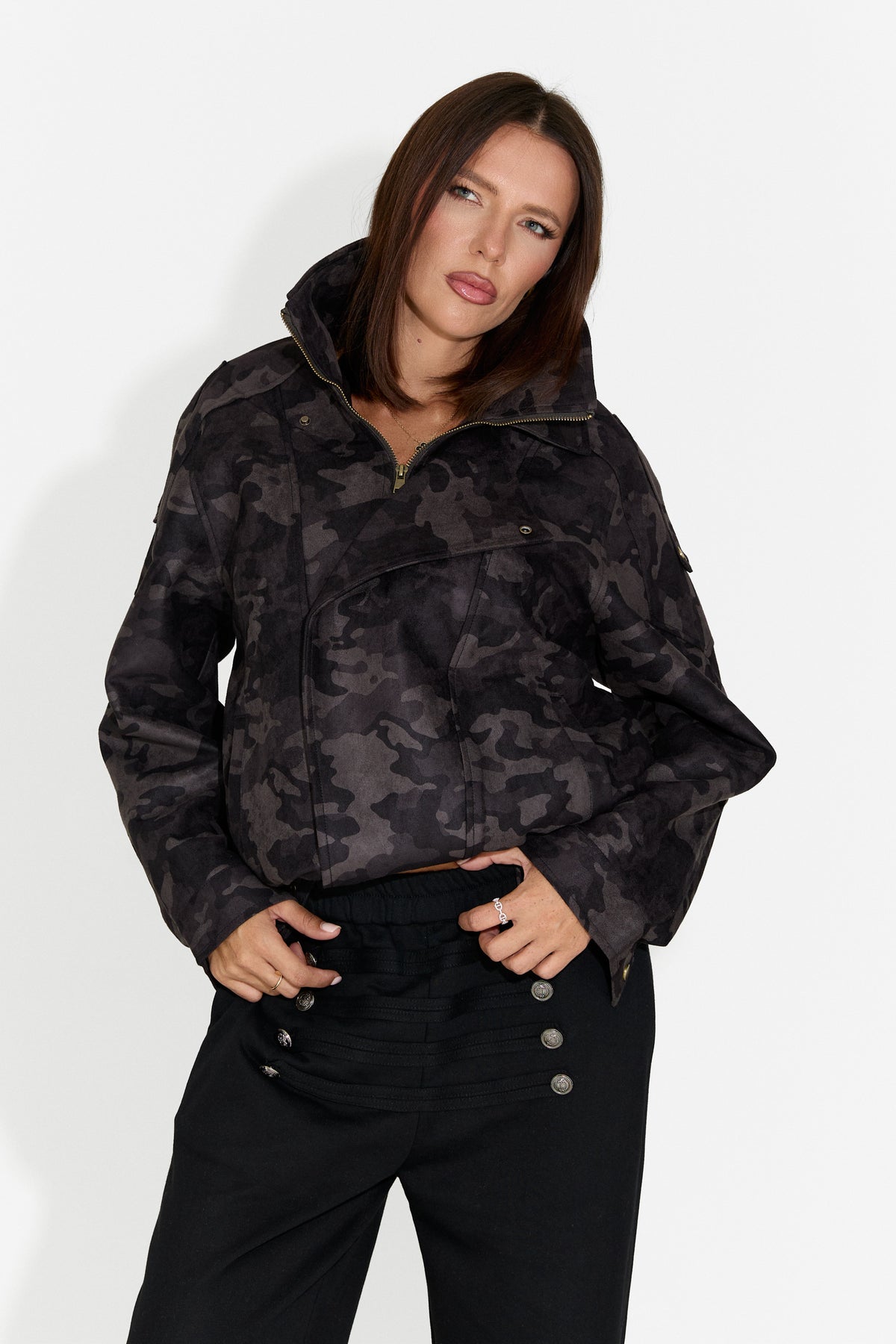Giacca casual da donna grigia Tusieia Bogas