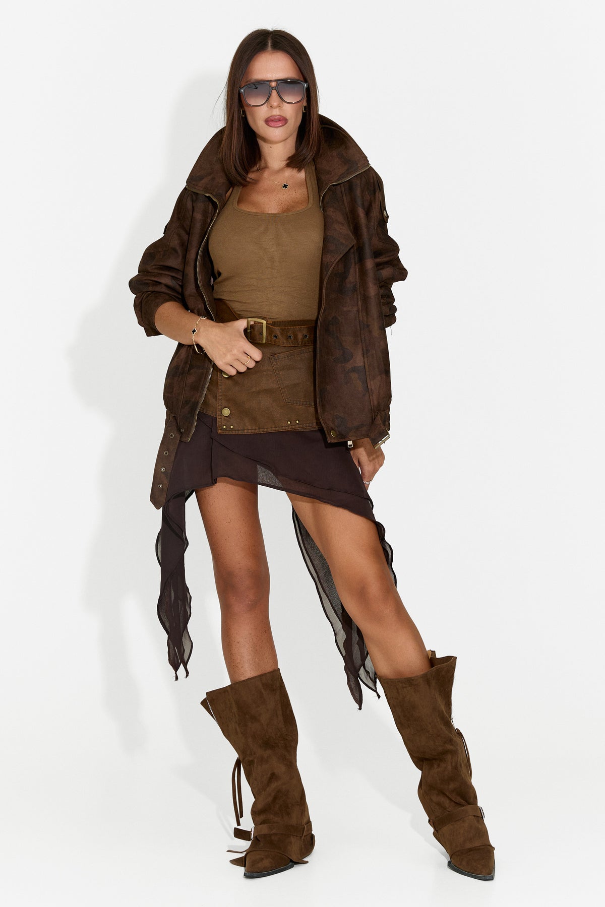 Giacca casual da donna marrone Doznova Bogas
