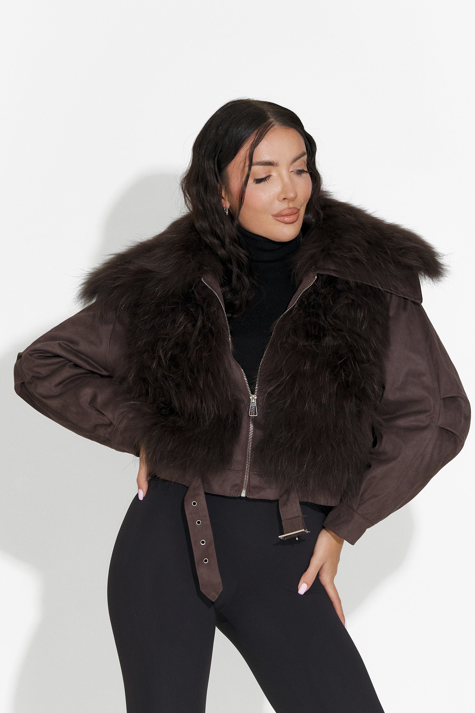 Giacca casual marrone da donna Dresara Bogas