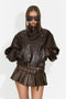Giacca casual da donna marrone Gruroyena Bogas