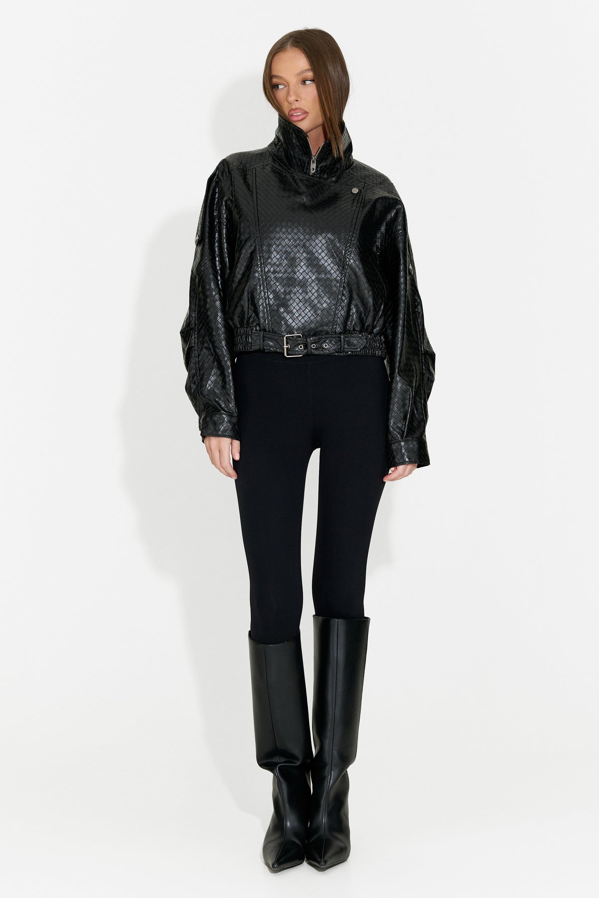 Giacca casual da donna nera Gruroyena Bogas