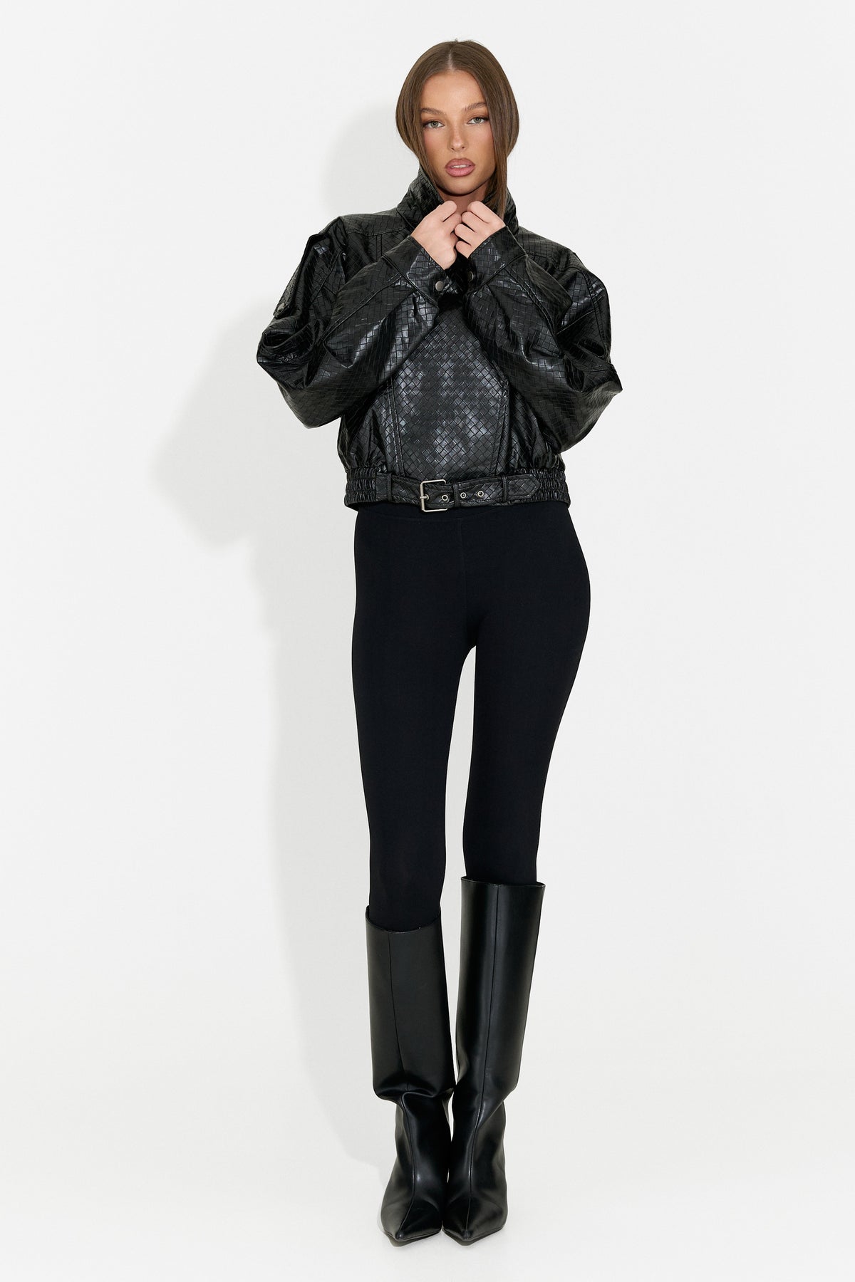 Giacca casual da donna nera Gruroyena Bogas