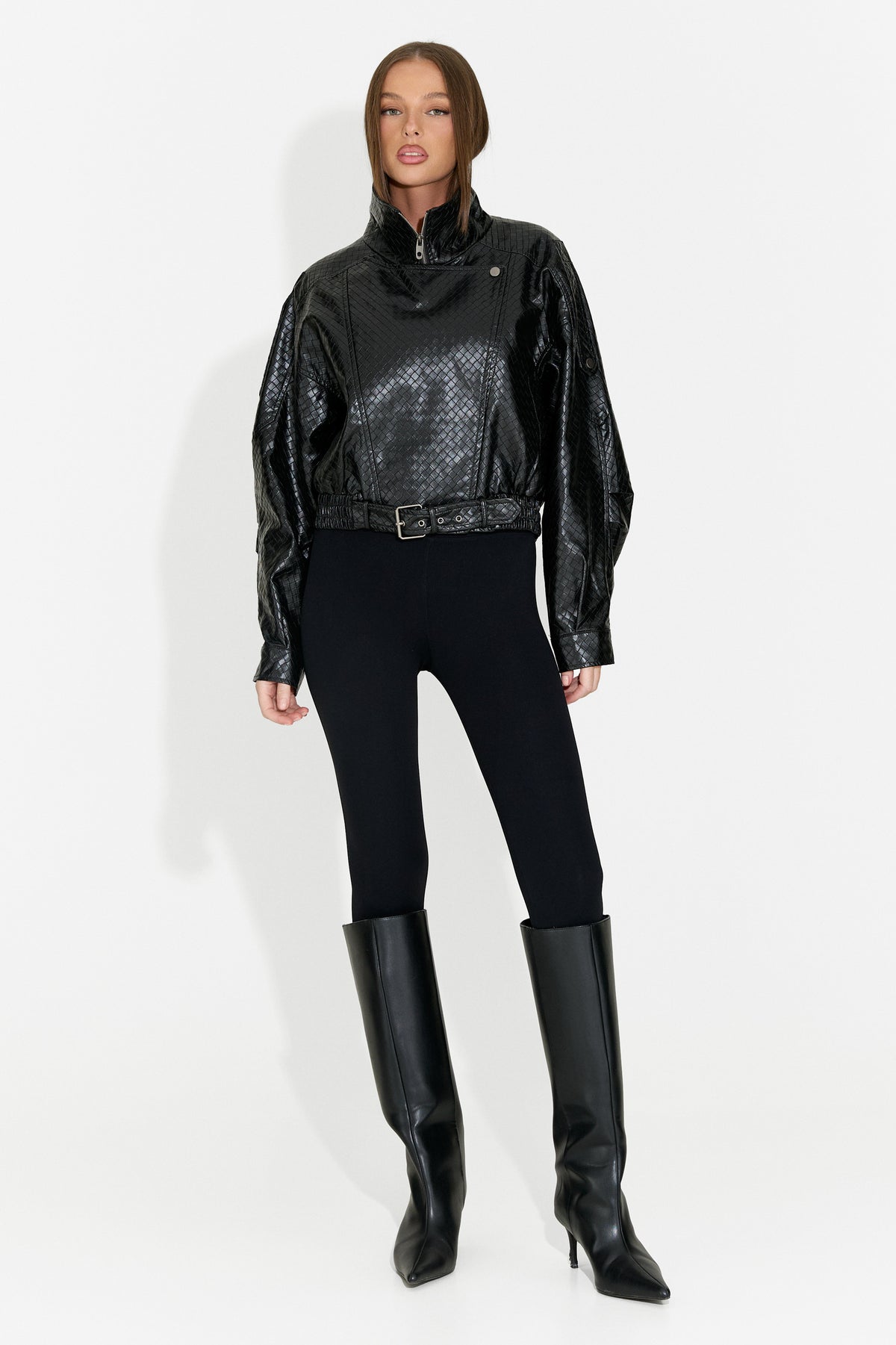 Giacca casual da donna nera Gruroyena Bogas