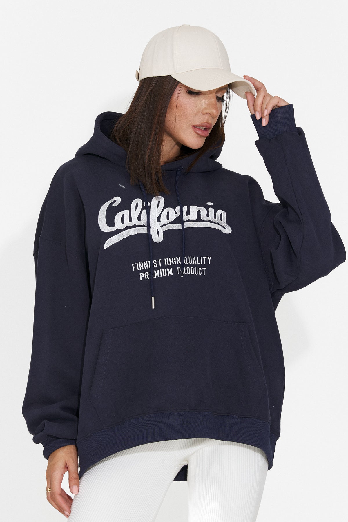 Hanorac casual bleumarin Velzeisa Bogas