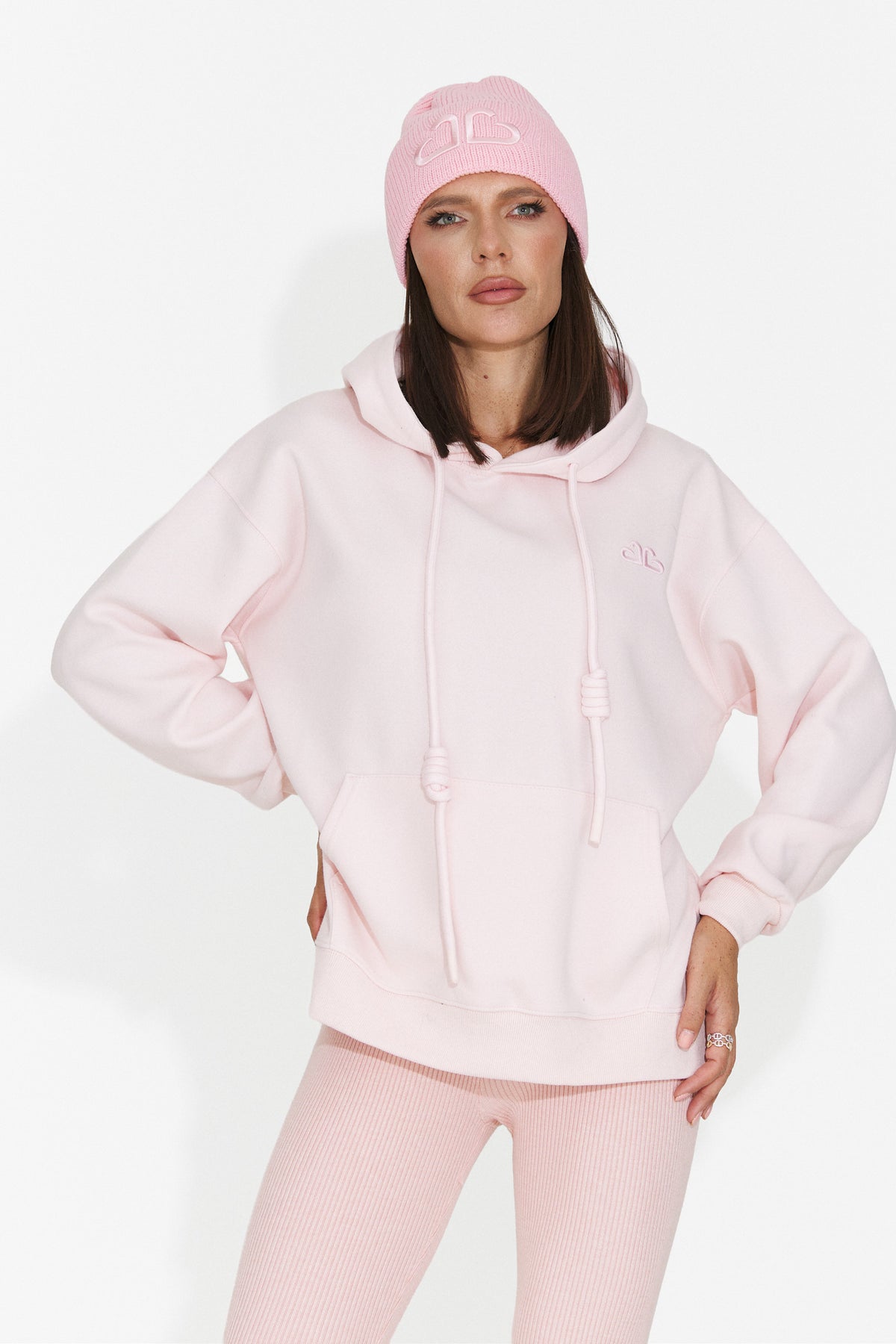 Hanorac casual roz Ciratonia Bogas