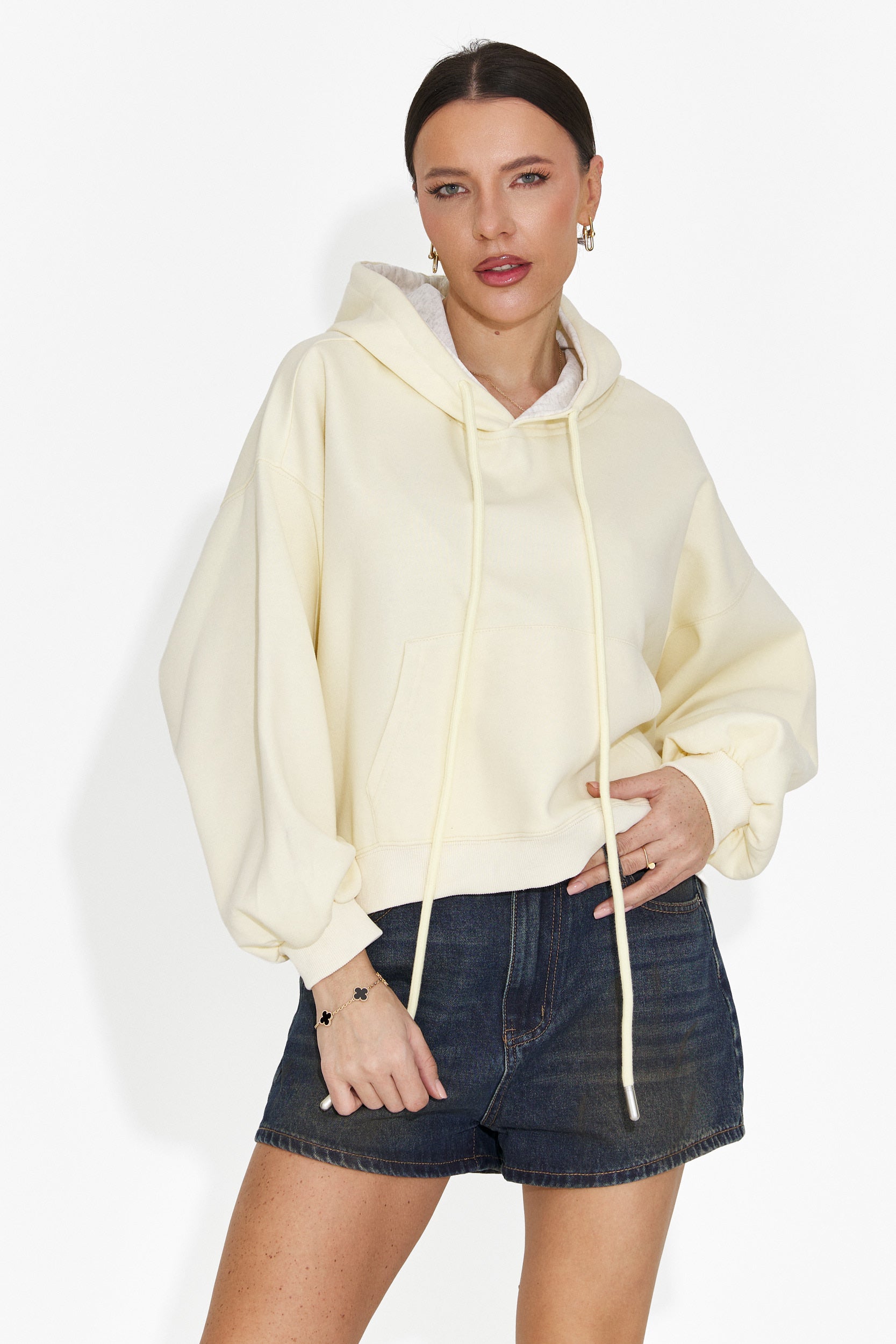 Felpa Casual Gialla da Donna di Loravia Bogas