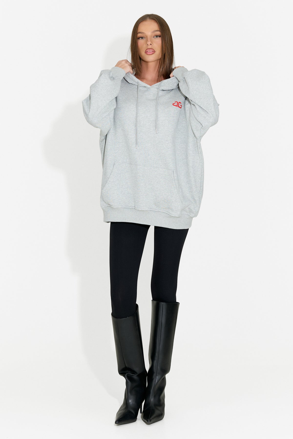 Felpa da donna casual grigia Rates Bogas