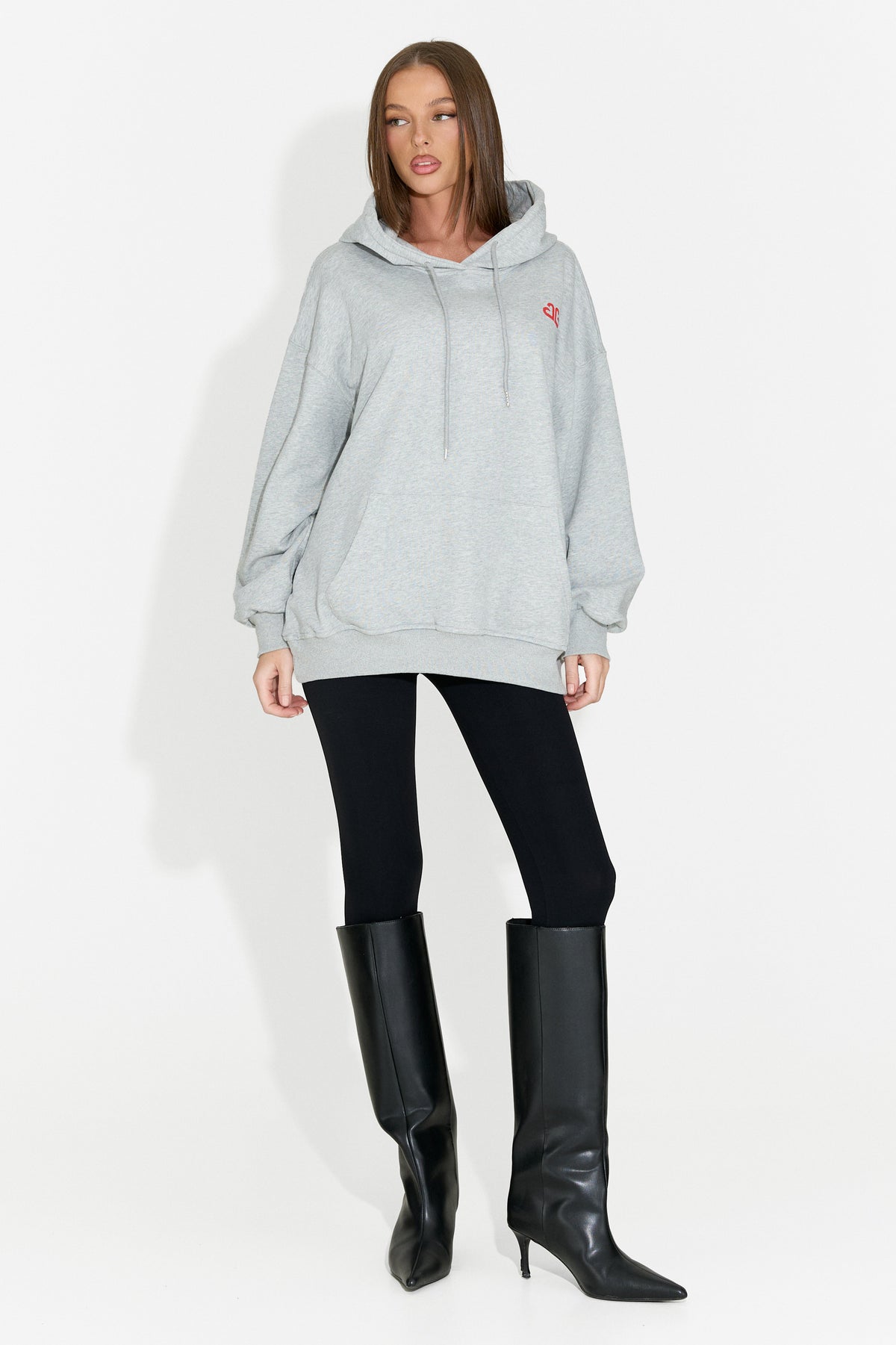 Felpa da donna casual grigia Rates Bogas