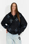 Hoodie Casual Nera da Donna di Hancy Bogas