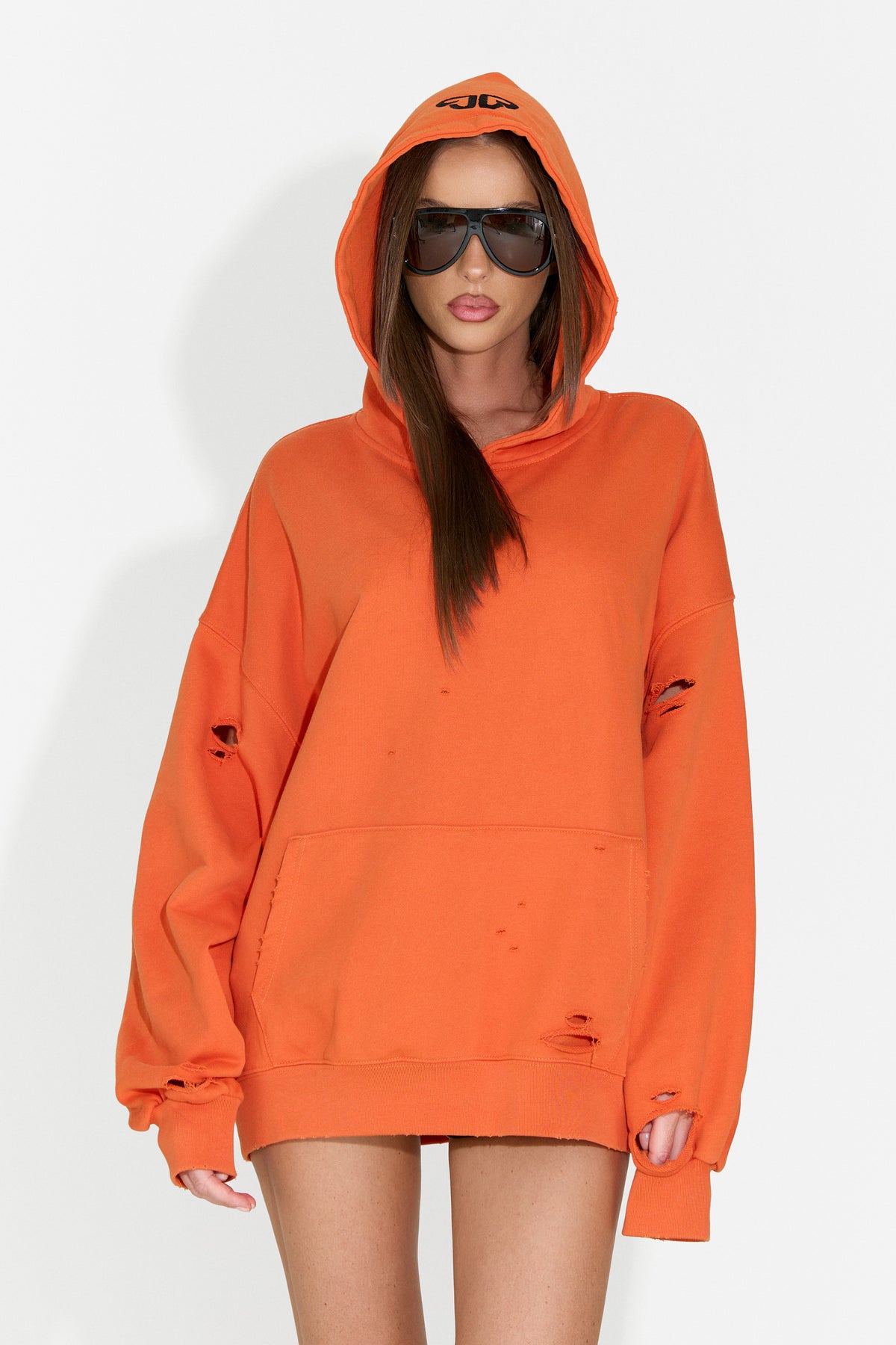 Felpa da donna casual arancione Kaisa Bogas