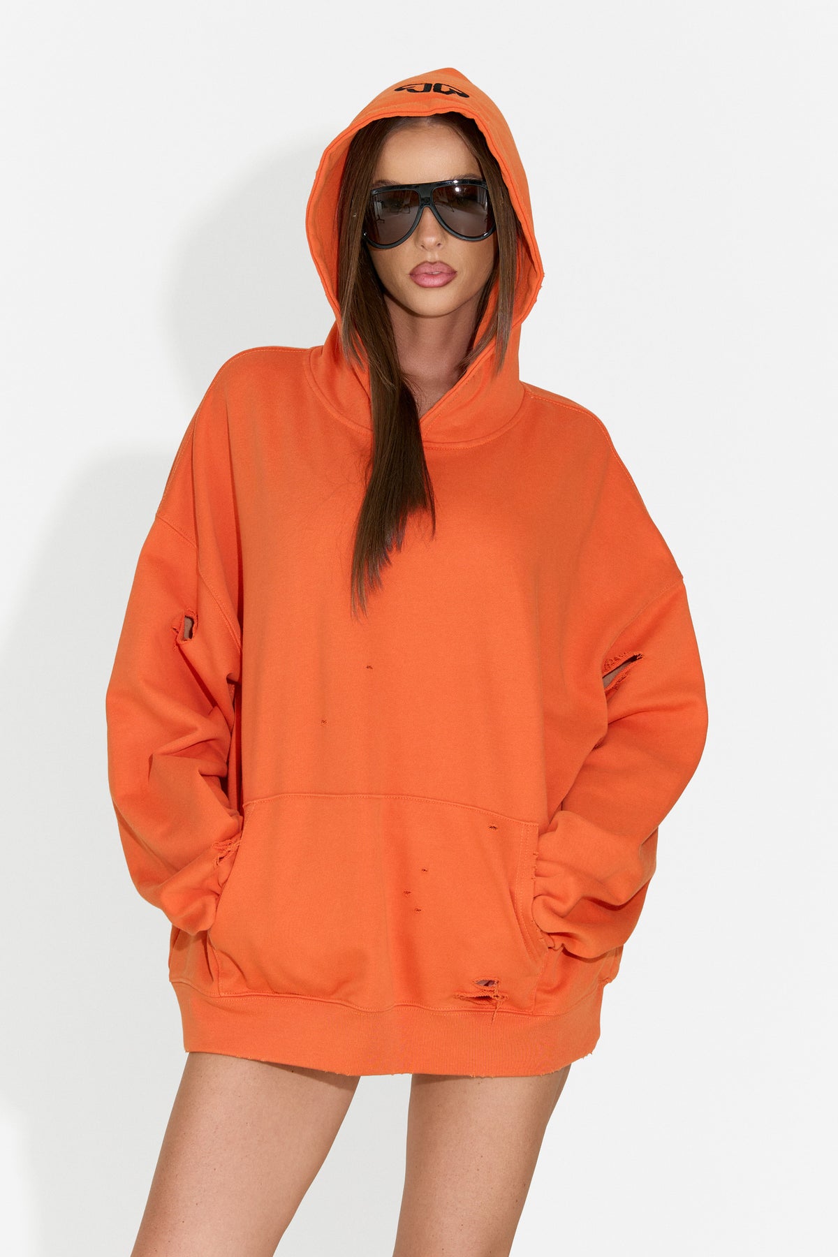 Felpa da donna casual arancione Kaisa Bogas