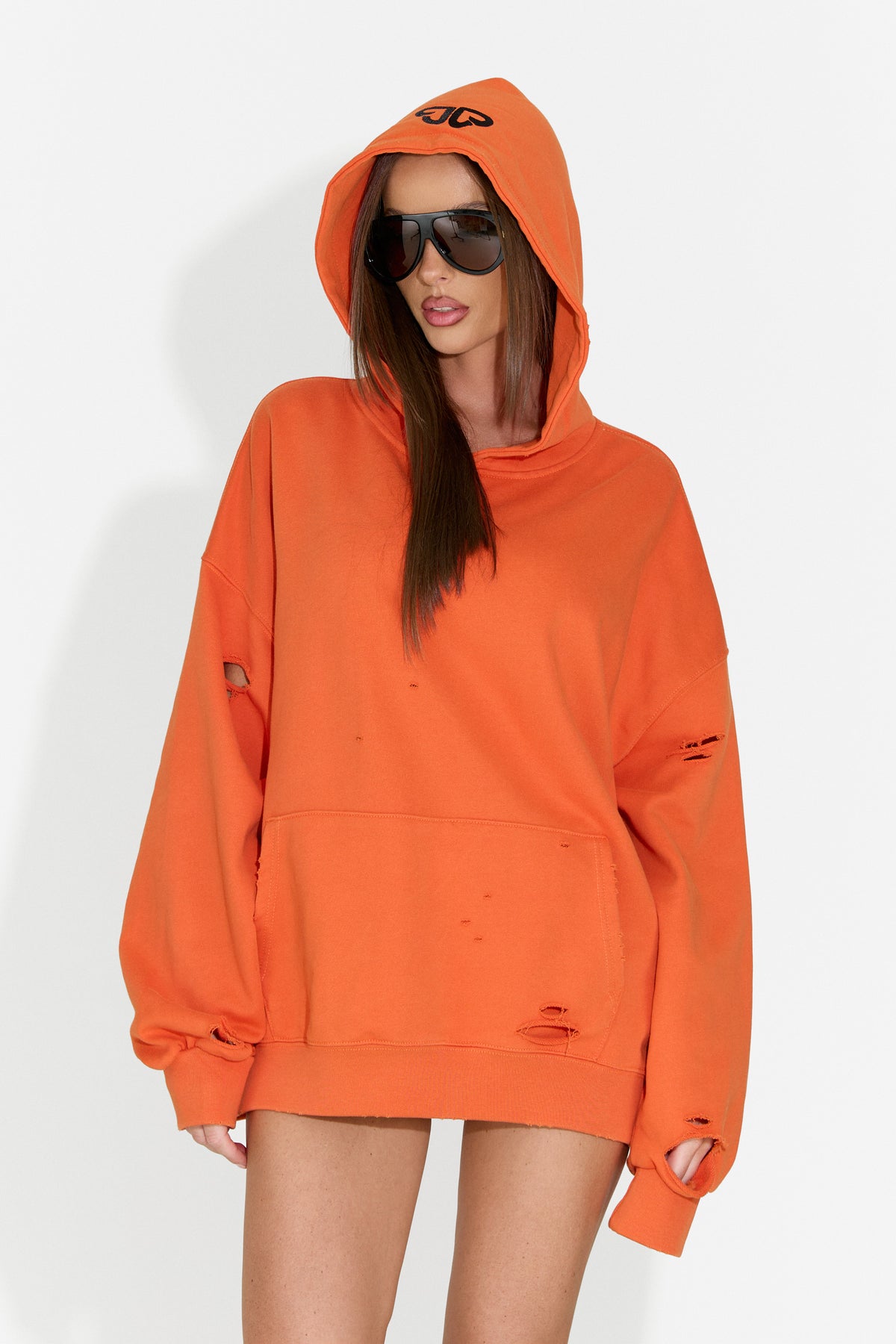 Felpa da donna casual arancione Kaisa Bogas