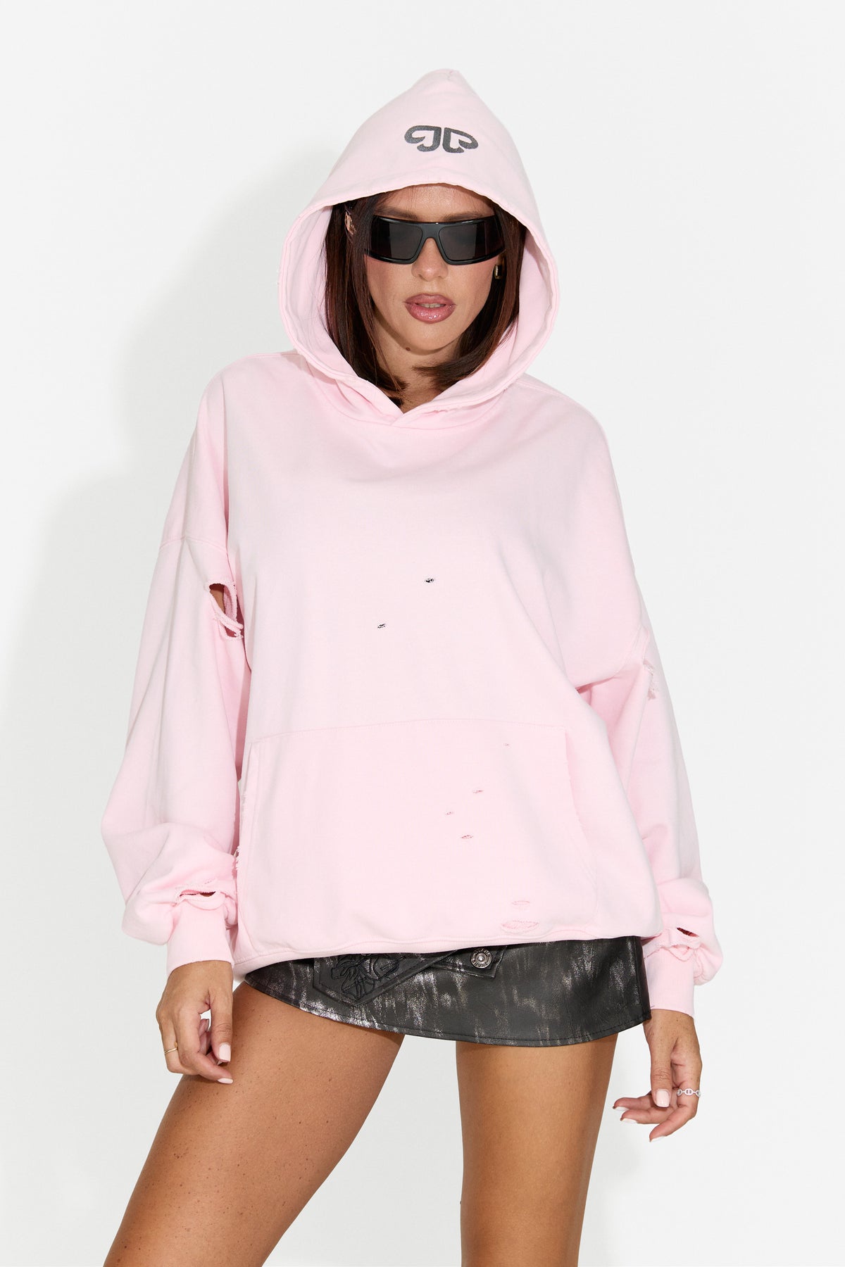 Felpa da donna casual rosa Kaisa Bogas