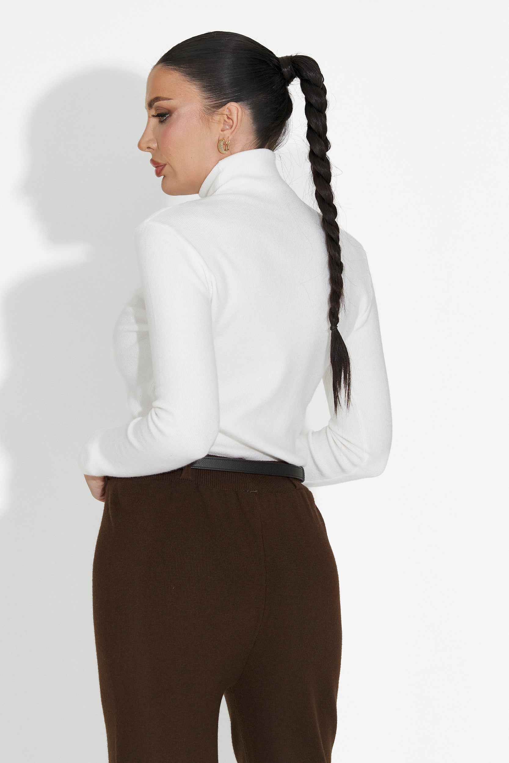 Casuale maglione bianco da donna Invera Bogas