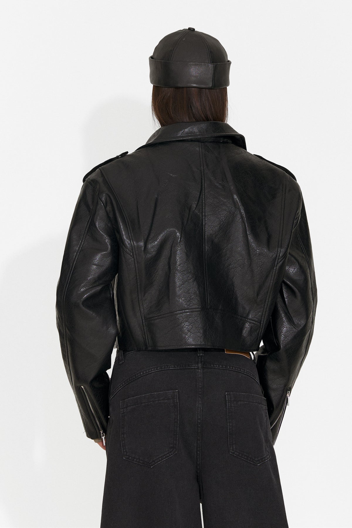 Jacheta casual neagra Glimyra Bogas