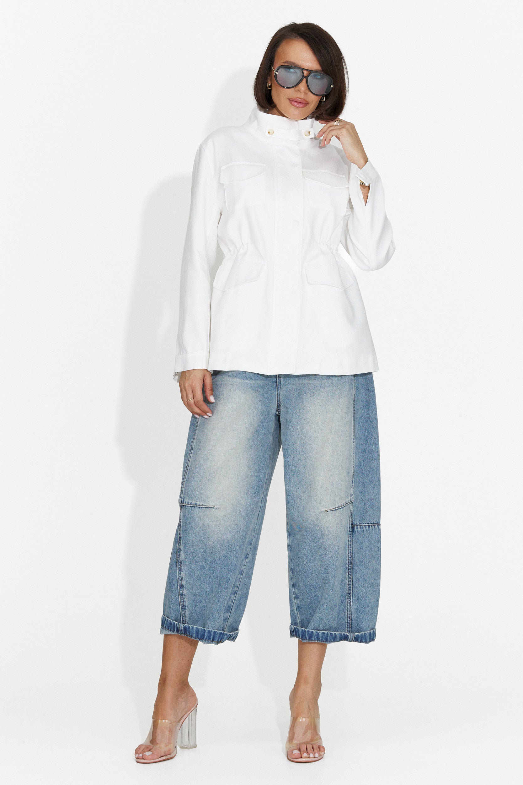 Giacca Casual Bianca da Donna di Fresia Bogas