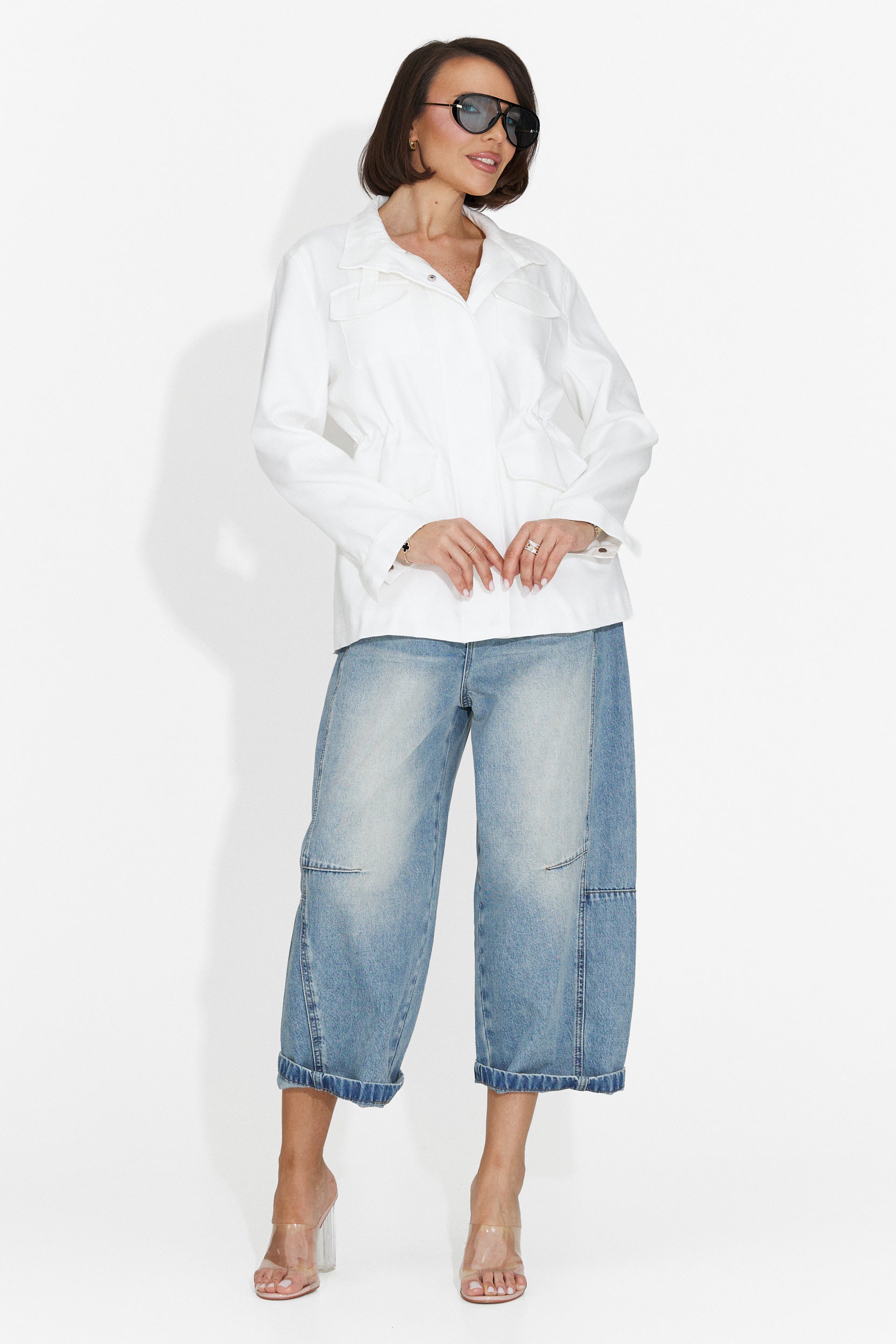 Giacca Casual Bianca da Donna di Fresia Bogas