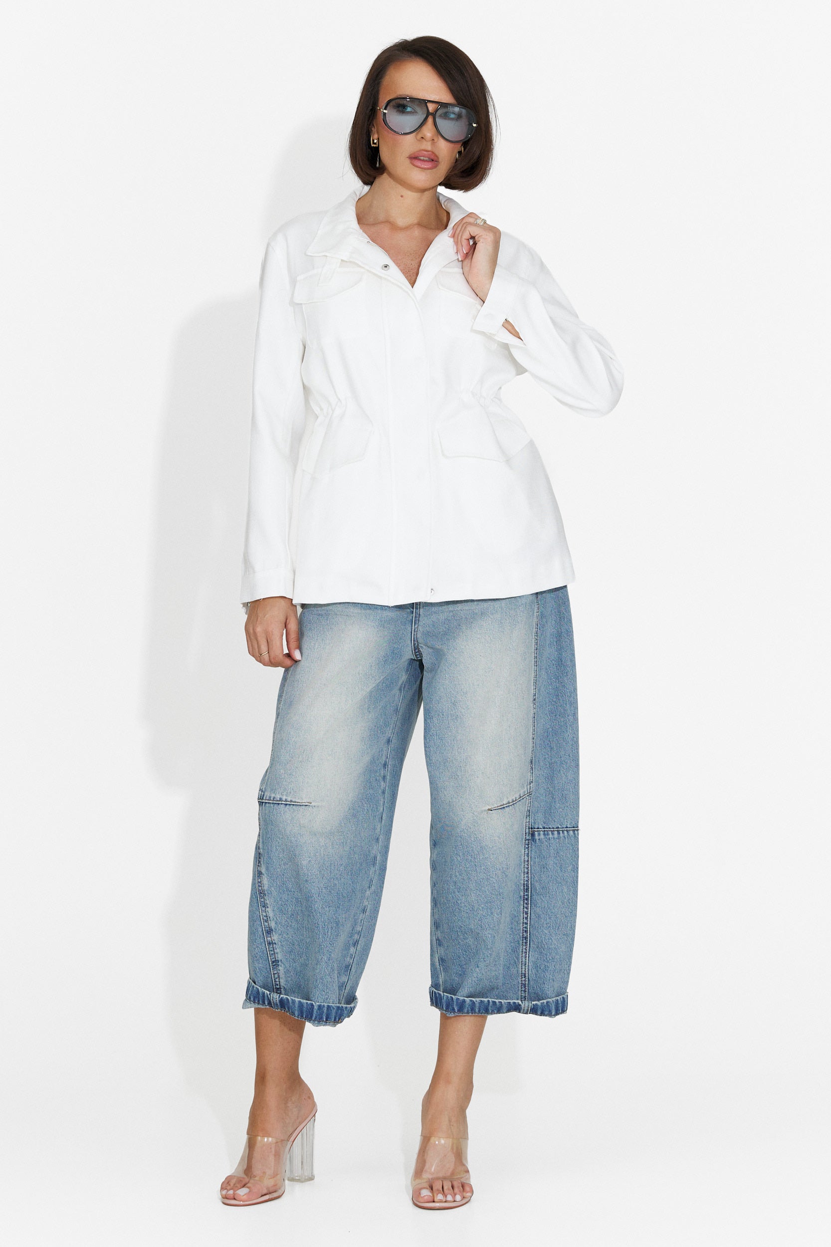 Giacca Casual Bianca da Donna di Fresia Bogas