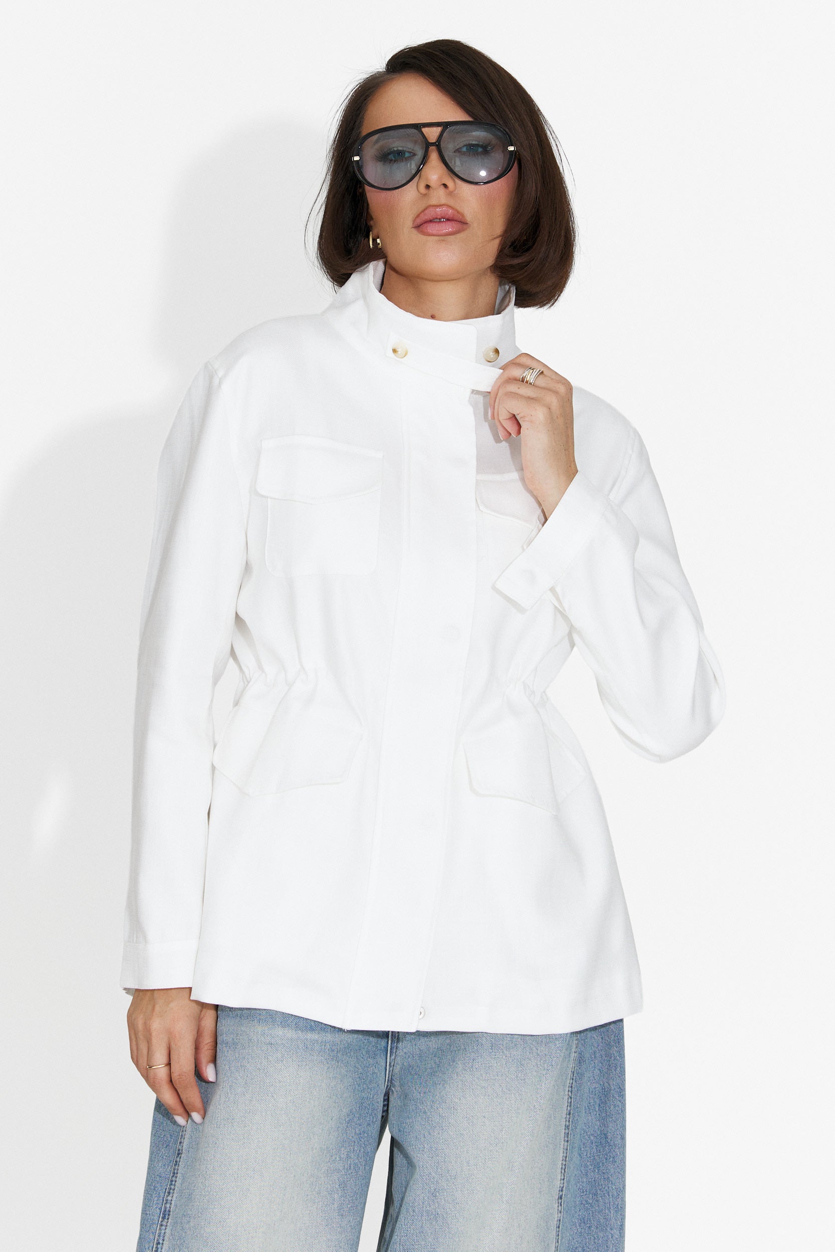 Giacca Casual Bianca da Donna di Fresia Bogas
