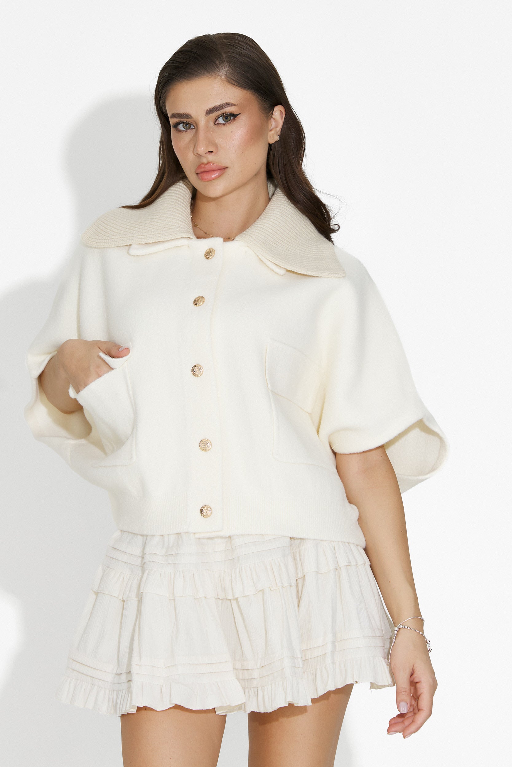 Giacca casual beige da donna Cariolia Bogas