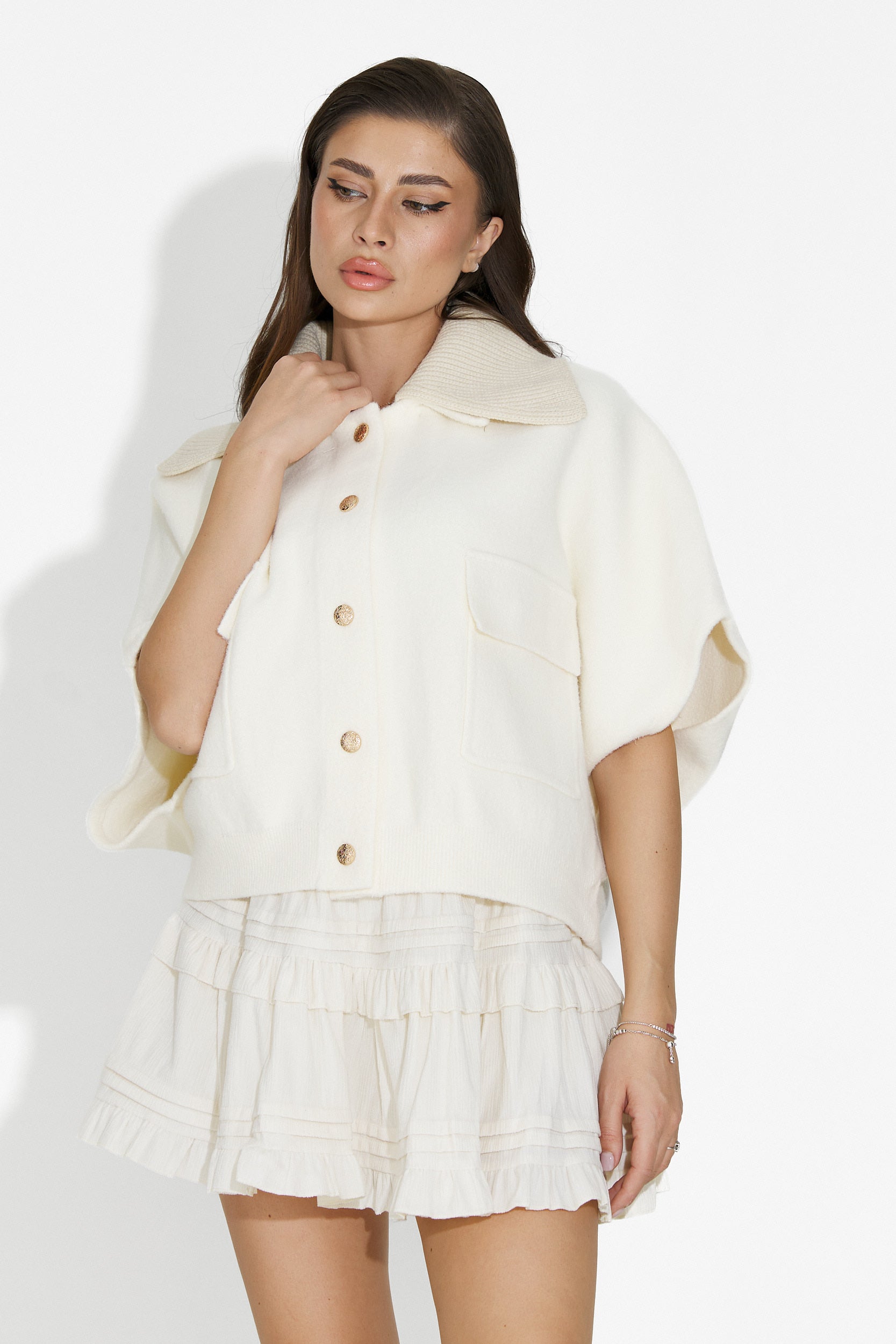 Giacca casual beige da donna Cariolia Bogas