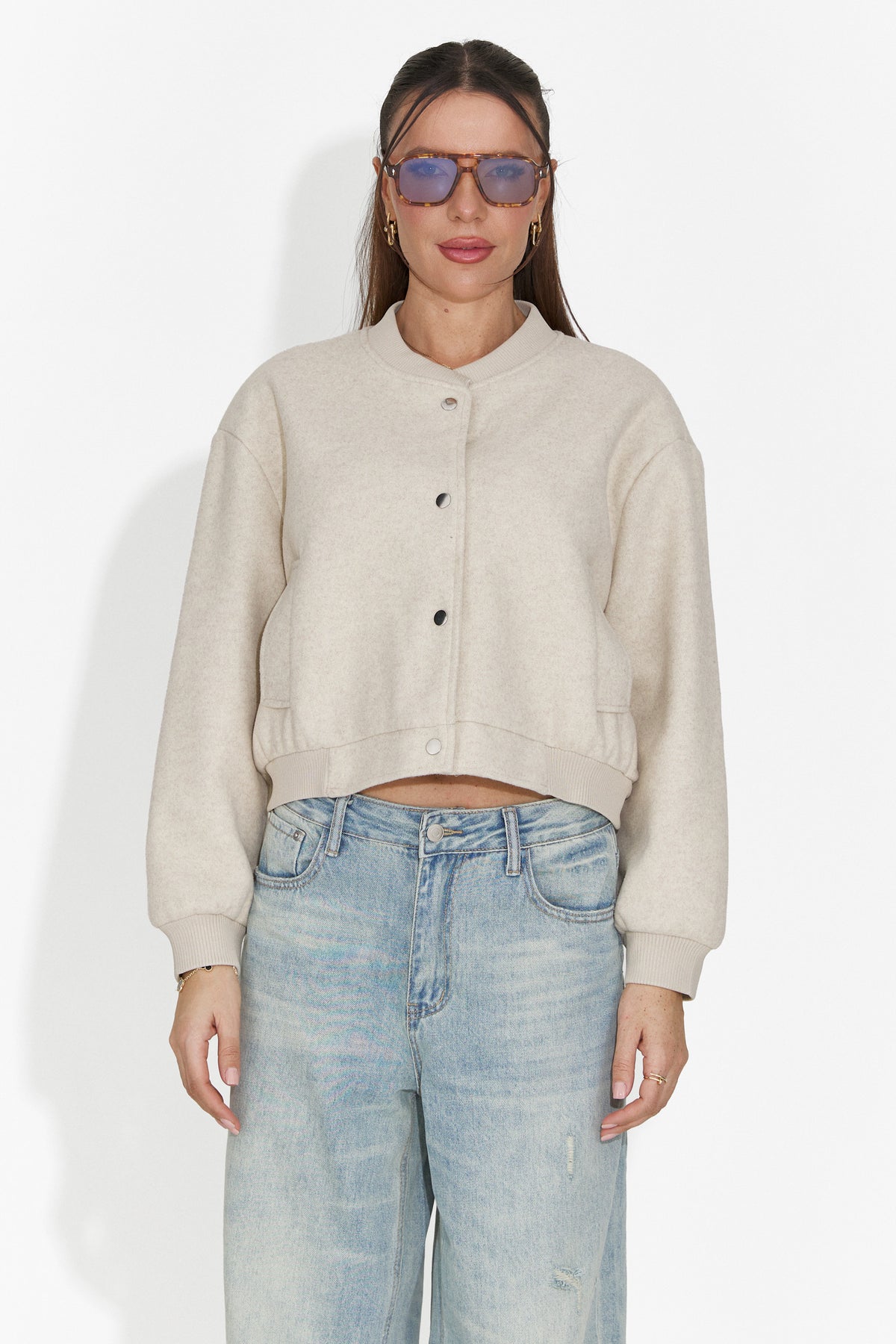 Giacca casual da donna beige Gineta Bogas, immagine 8 di 8