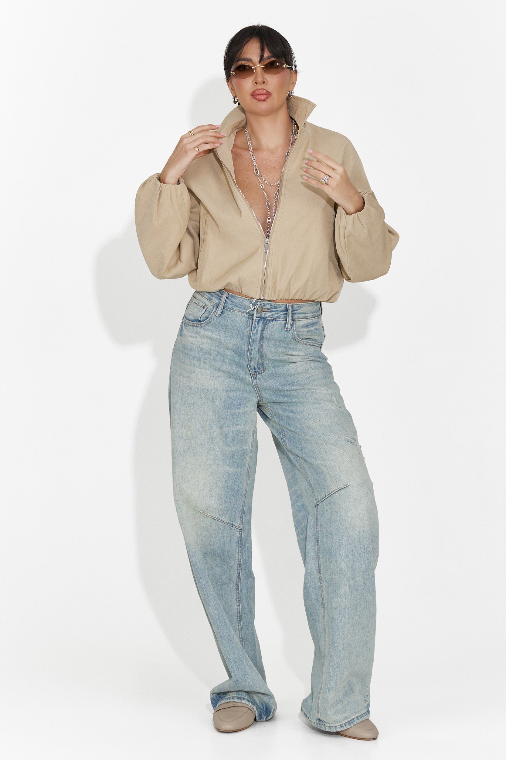 Giacca Casual Beige da Donna di Giona Bogas