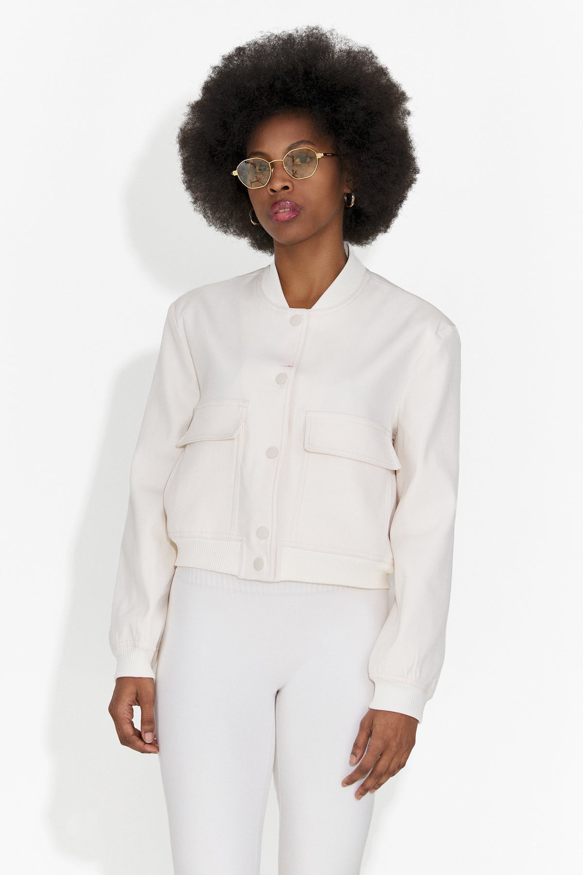 Giacca casual da donna color crema Cataleia Bogas, immagine 11 di 12