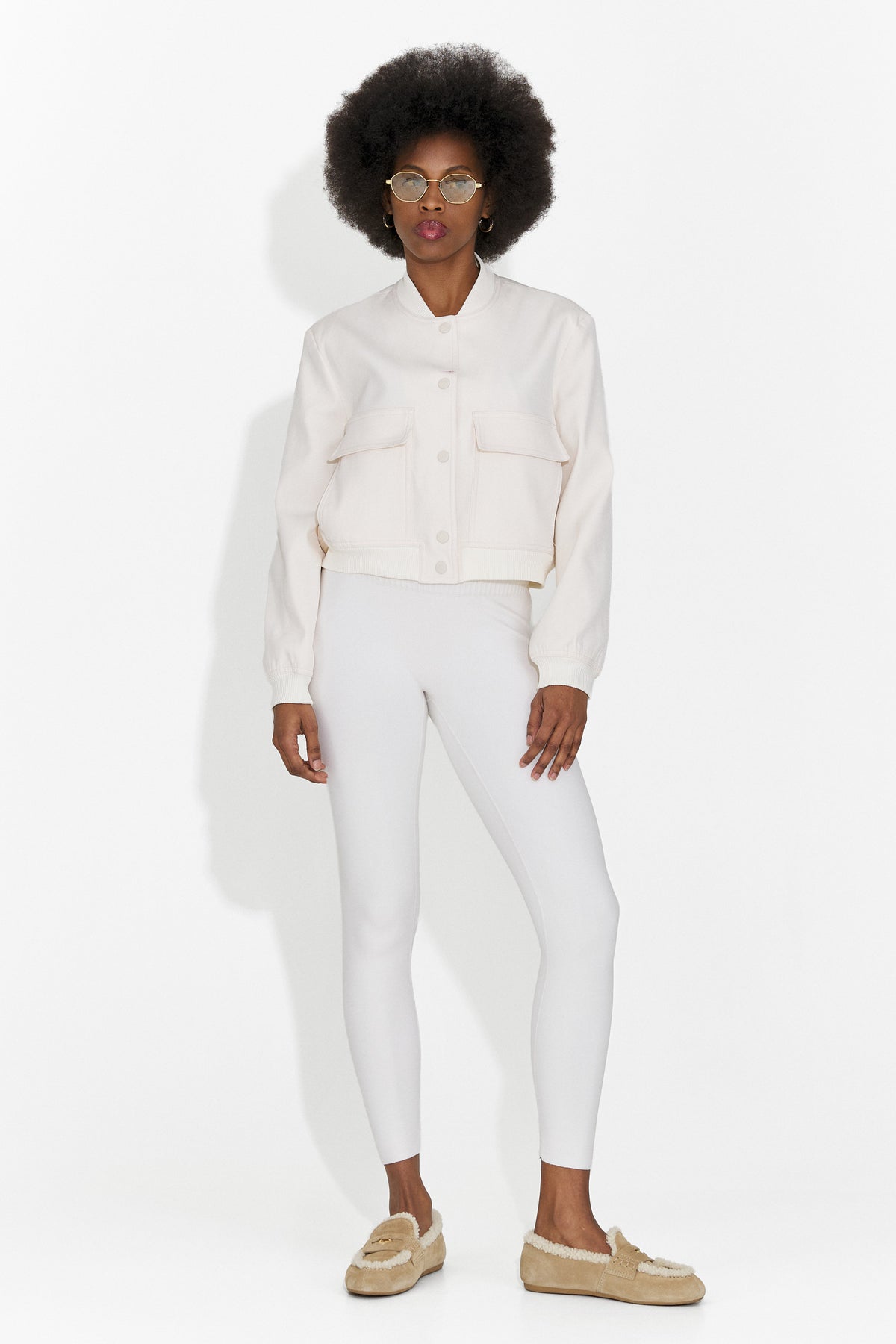 Giacca casual da donna color crema Cataleia Bogas, immagine 4 di 12