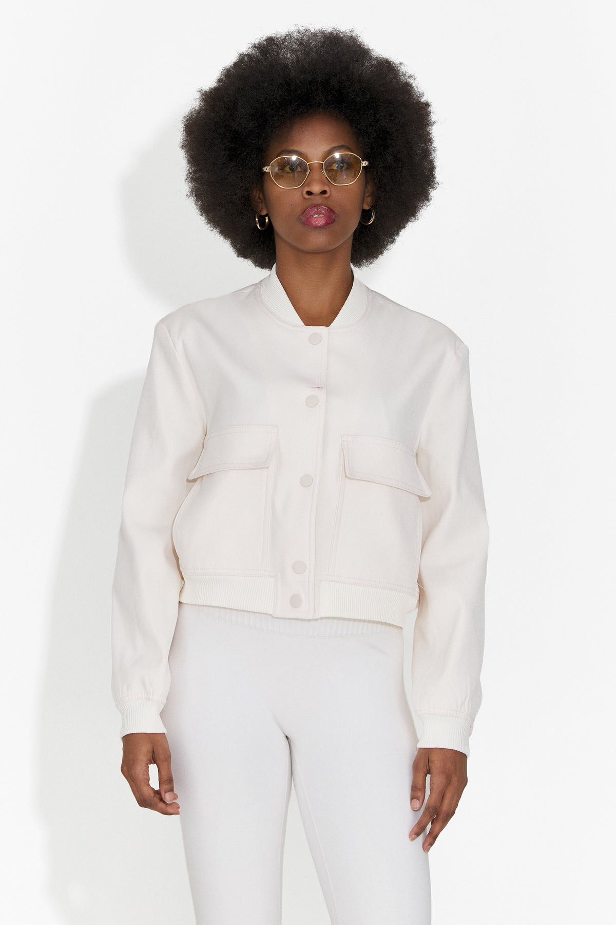 Giacca casual da donna color crema Cataleia Bogas, immagine 10 di 12