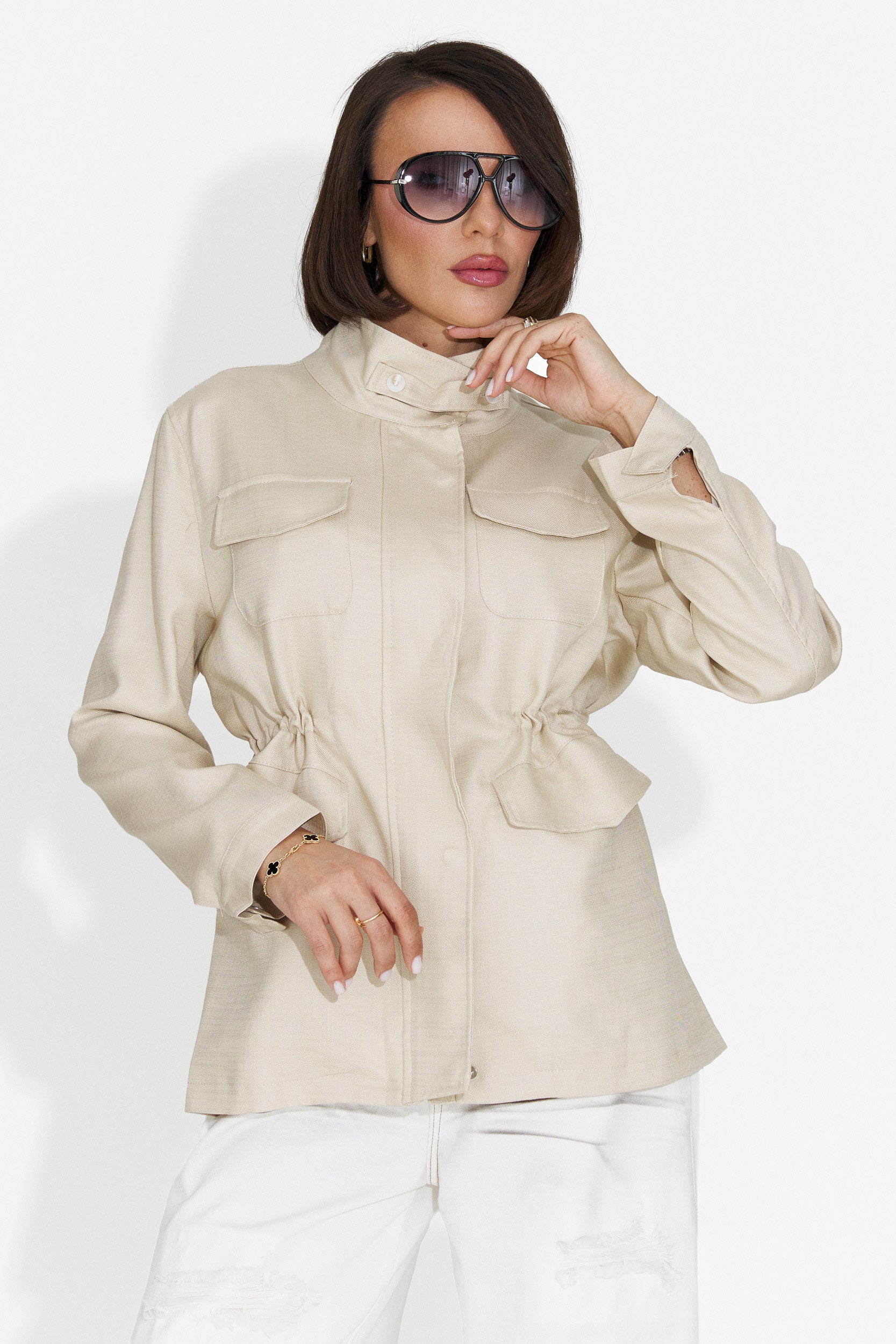 Giacca Casual da Donna in Crema Fresia Bogas