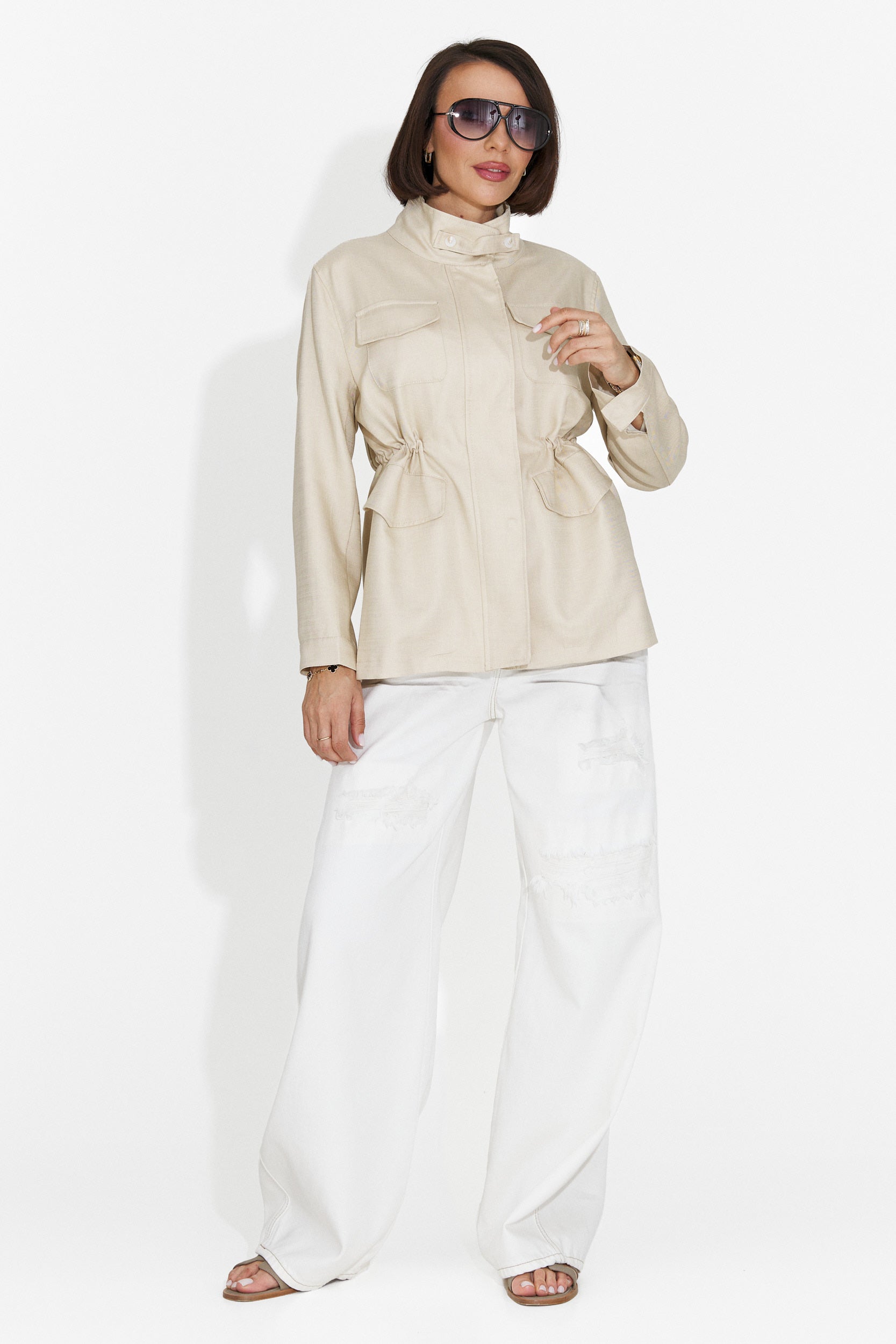 Giacca Casual da Donna in Crema Fresia Bogas