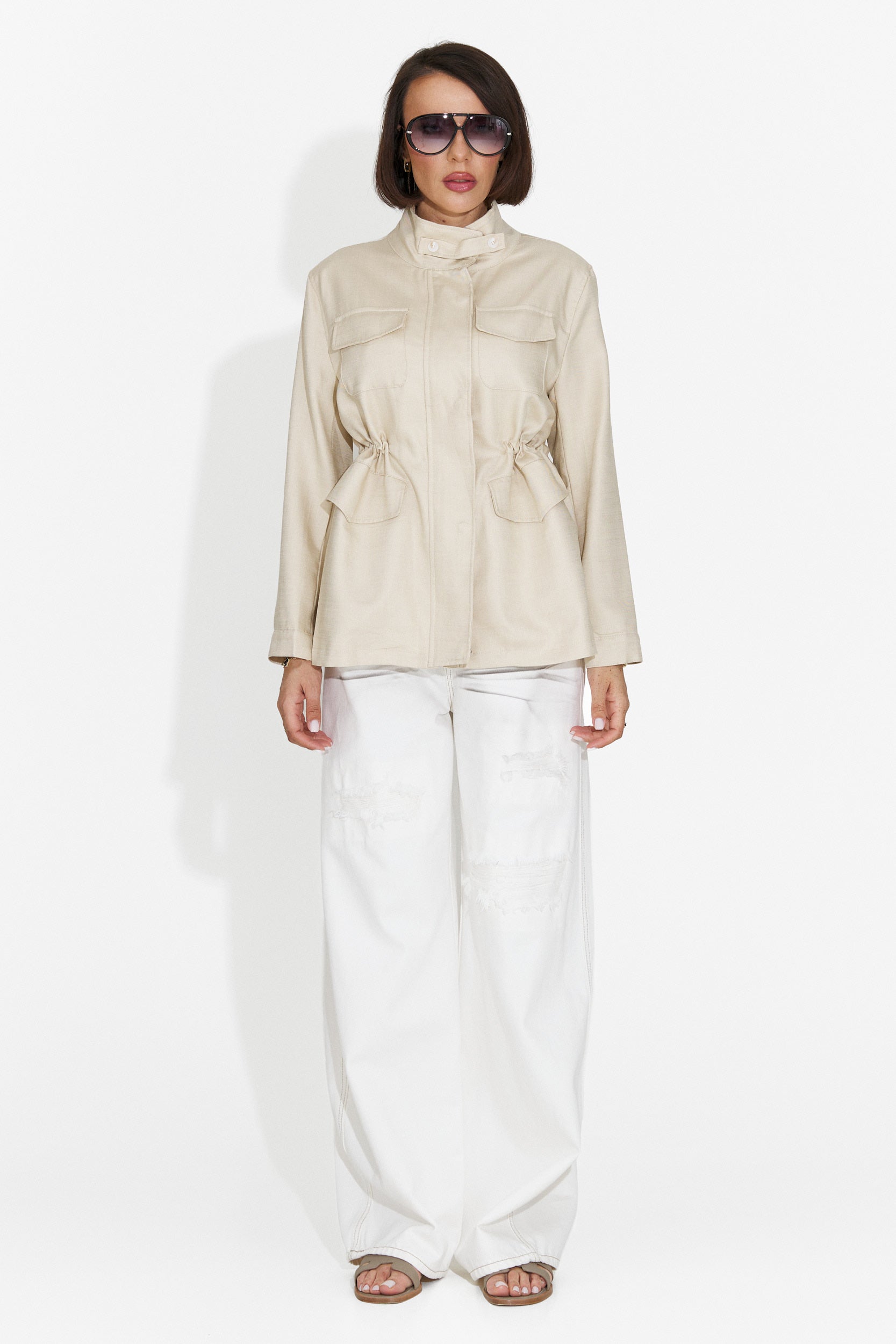 Giacca Casual da Donna in Crema Fresia Bogas